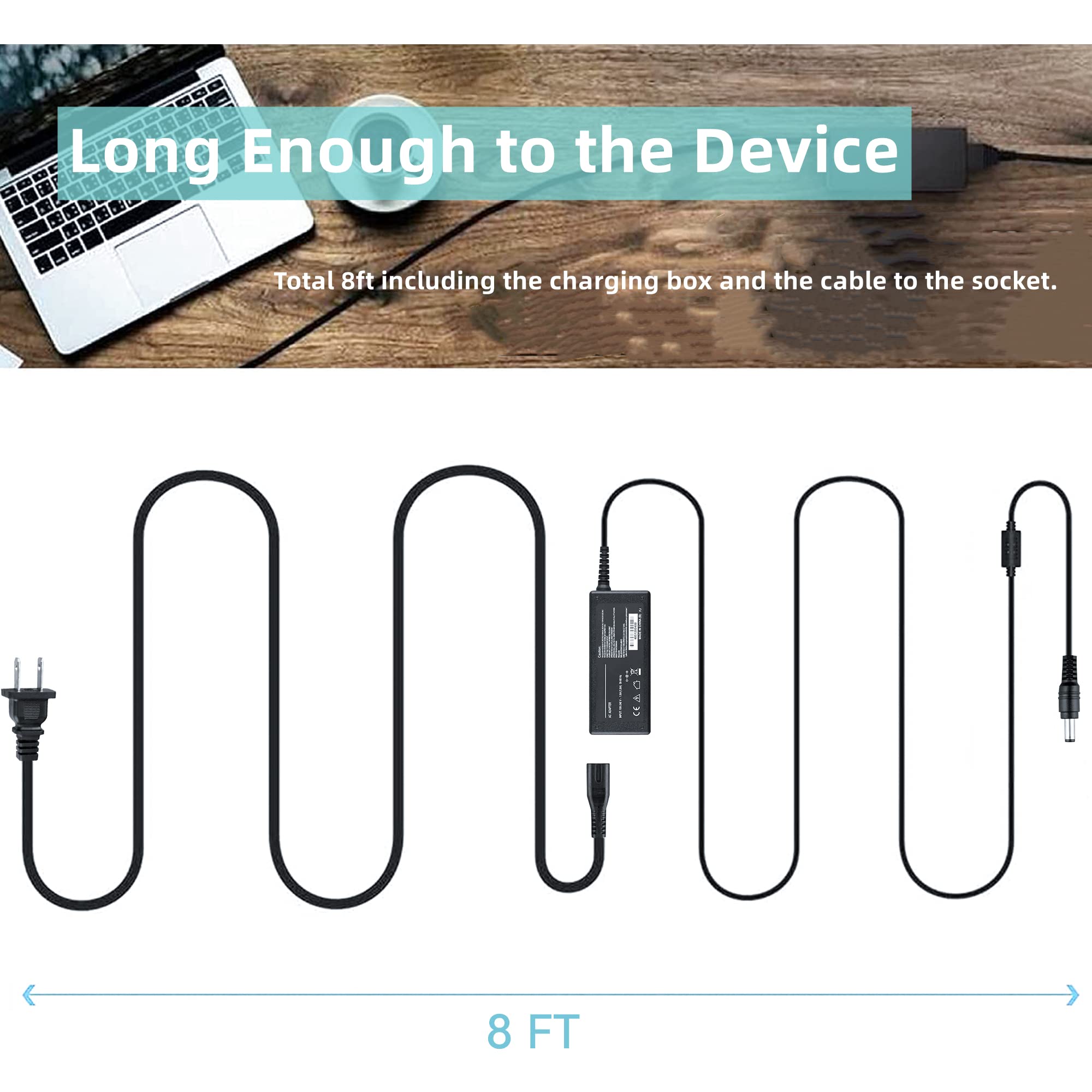 Sllea Ac/Dc Adapter Power Supply For Dell S2319Nx 23' Led Fhd Monitor S2319H S2319Hn