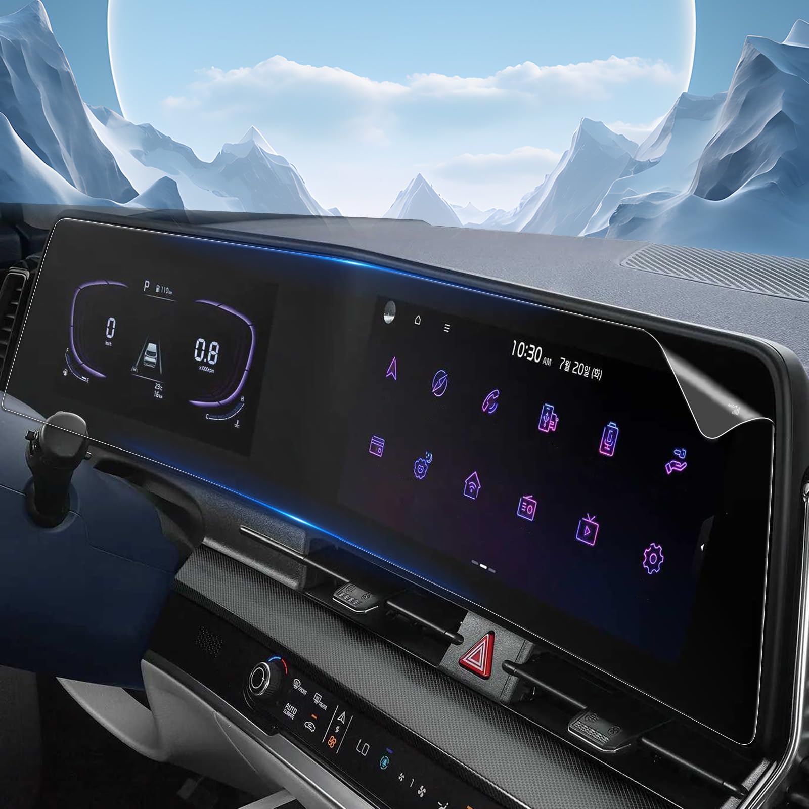 Yee Pin 2023 2024 2025 Sportage Screen Protector For 2023 2024 2025 Kia Sportage Accessories Lx/Ex/Sx/Sx Prestige/X Line (Nq5) 12.3 Inch Dual Panoramic Curved Display Us Version