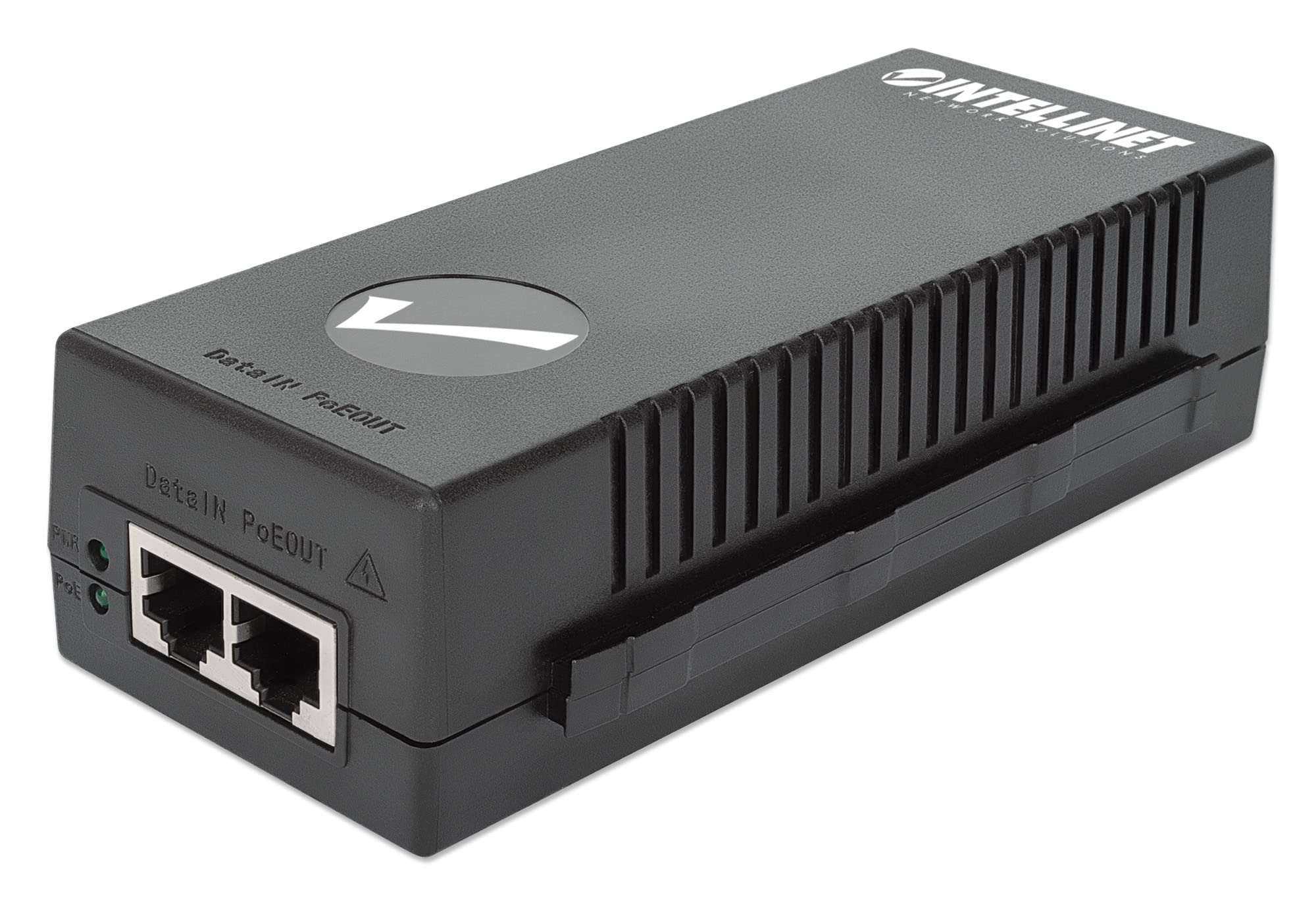 Intellinet 2.5G PoE+ Injector - 2.5Gbps & 30W Power Over Ethernet Output, Supports Distances Up to 328ft, 2.5GBASE-T IEEE802.3bz