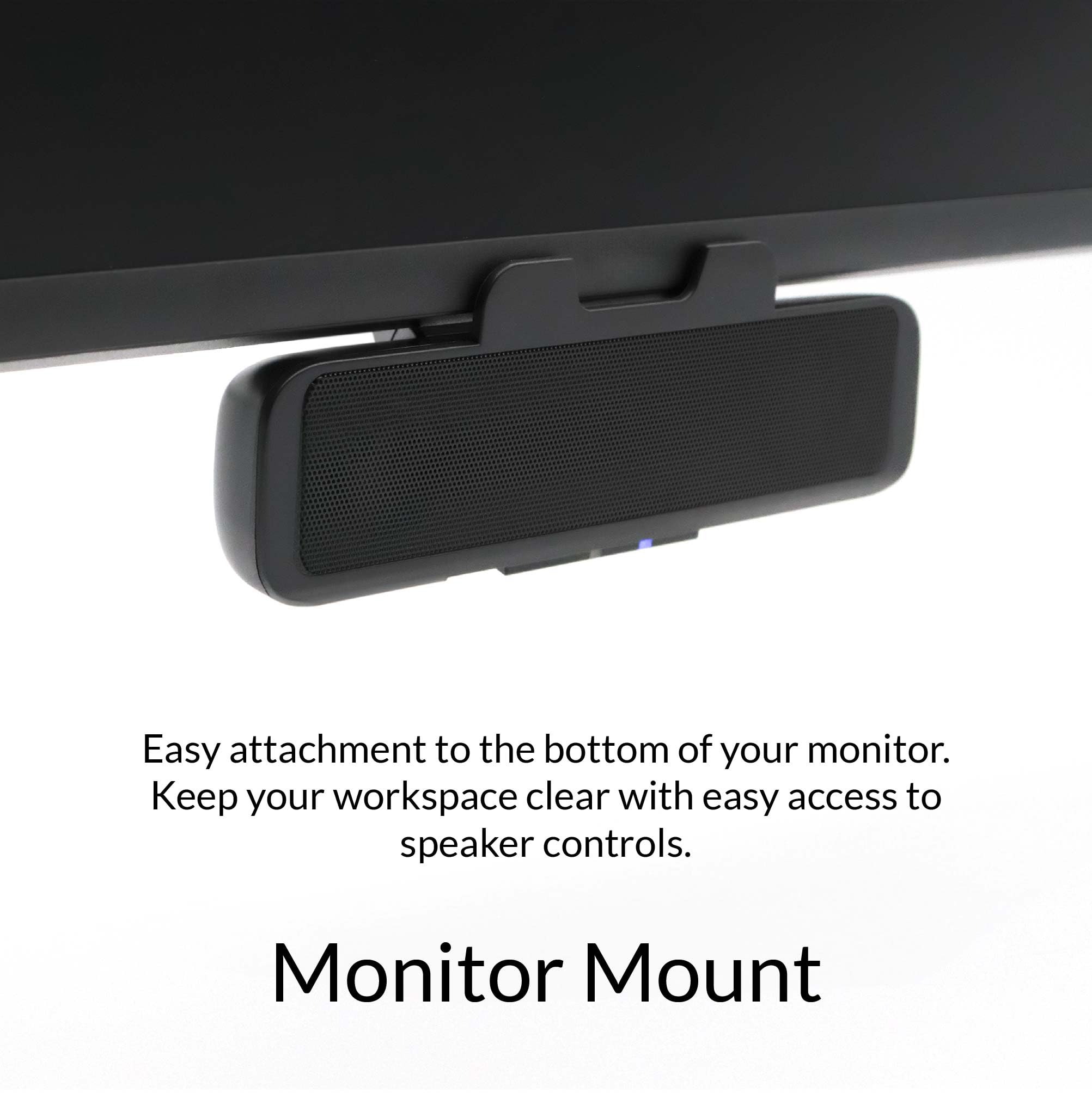 Cyber Acoustics Usb & Bluetooth Speaker Bar (Ca-2890Bt) - Usb Powered Speaker With Speakerphone For Pc And Bluetooth To Simultan