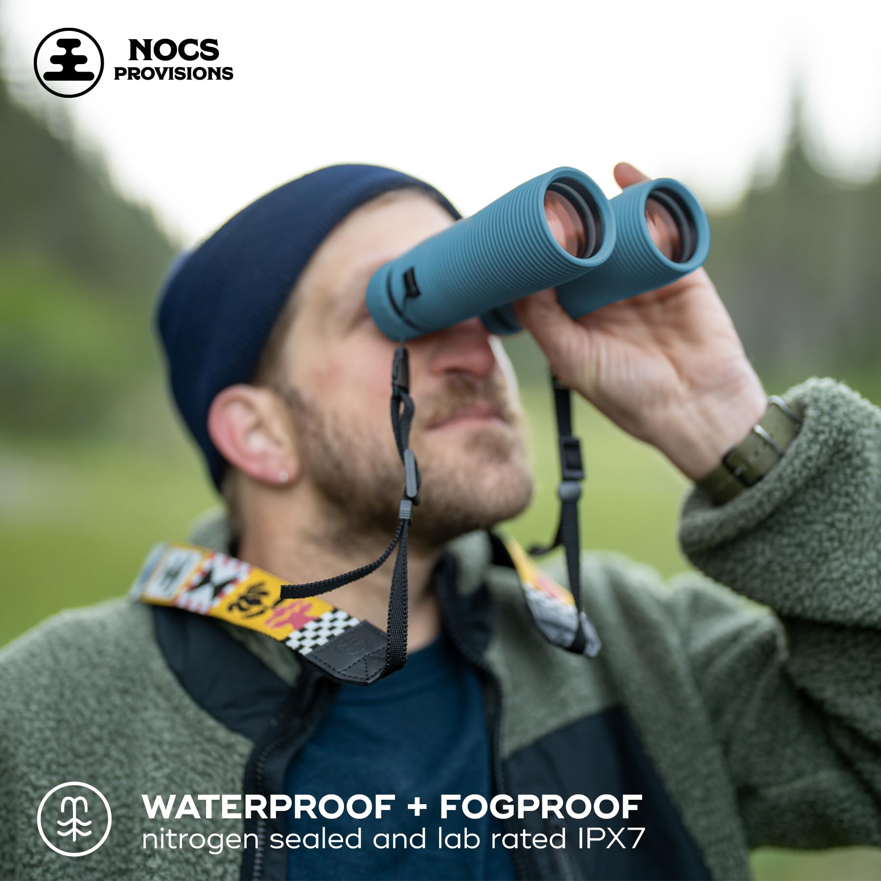 Nocs Provisions Pro Issue 8X42 Waterproof Binoculars, 8X Magnification, Phase Coated Bak4 Prism, Wide View Multi Coated Lenses F