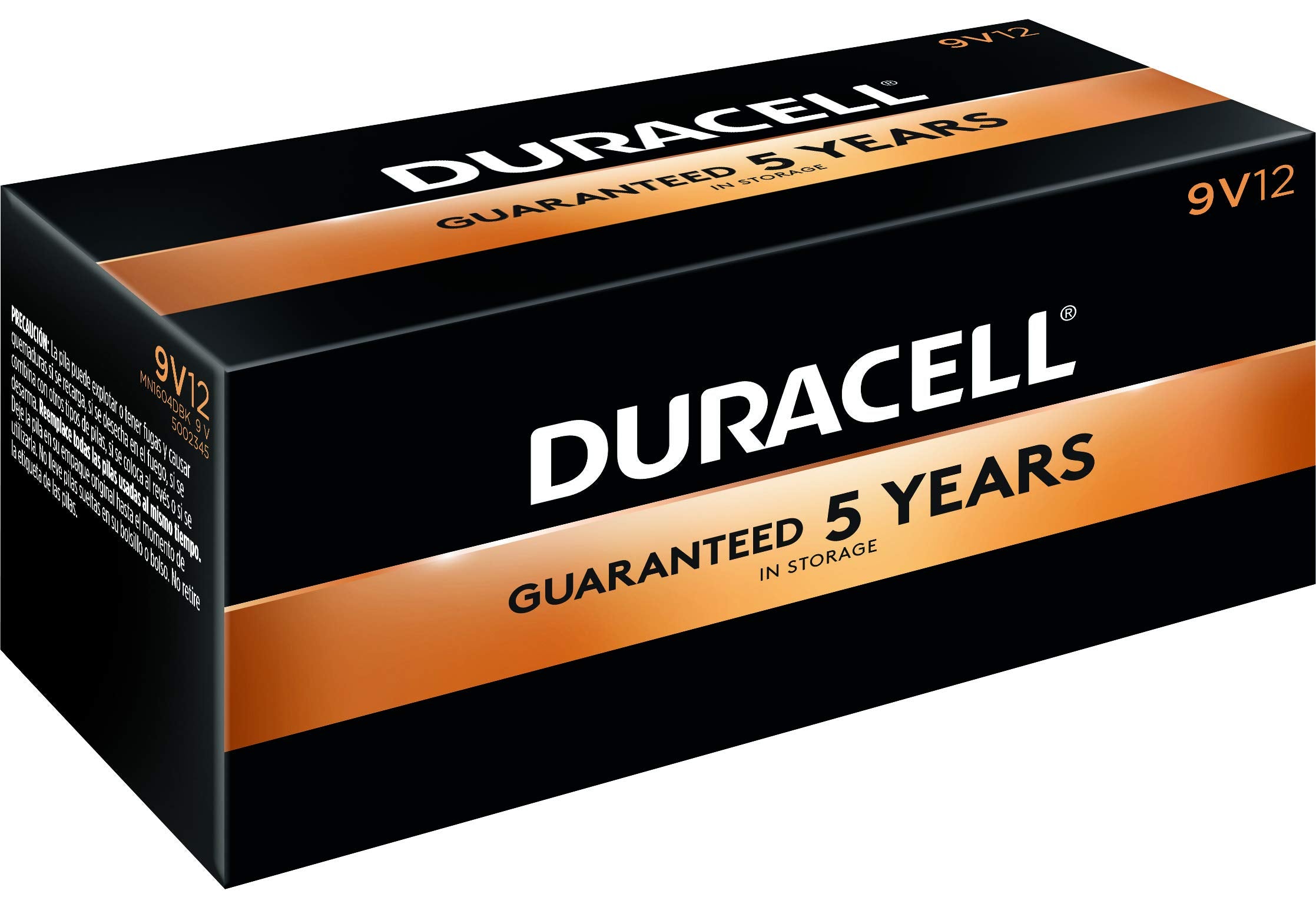Duracell CopperTop 9V Alkaline Batteries, Long Lasting, All-Purpose, 12 Count Pack for Household & Business Use