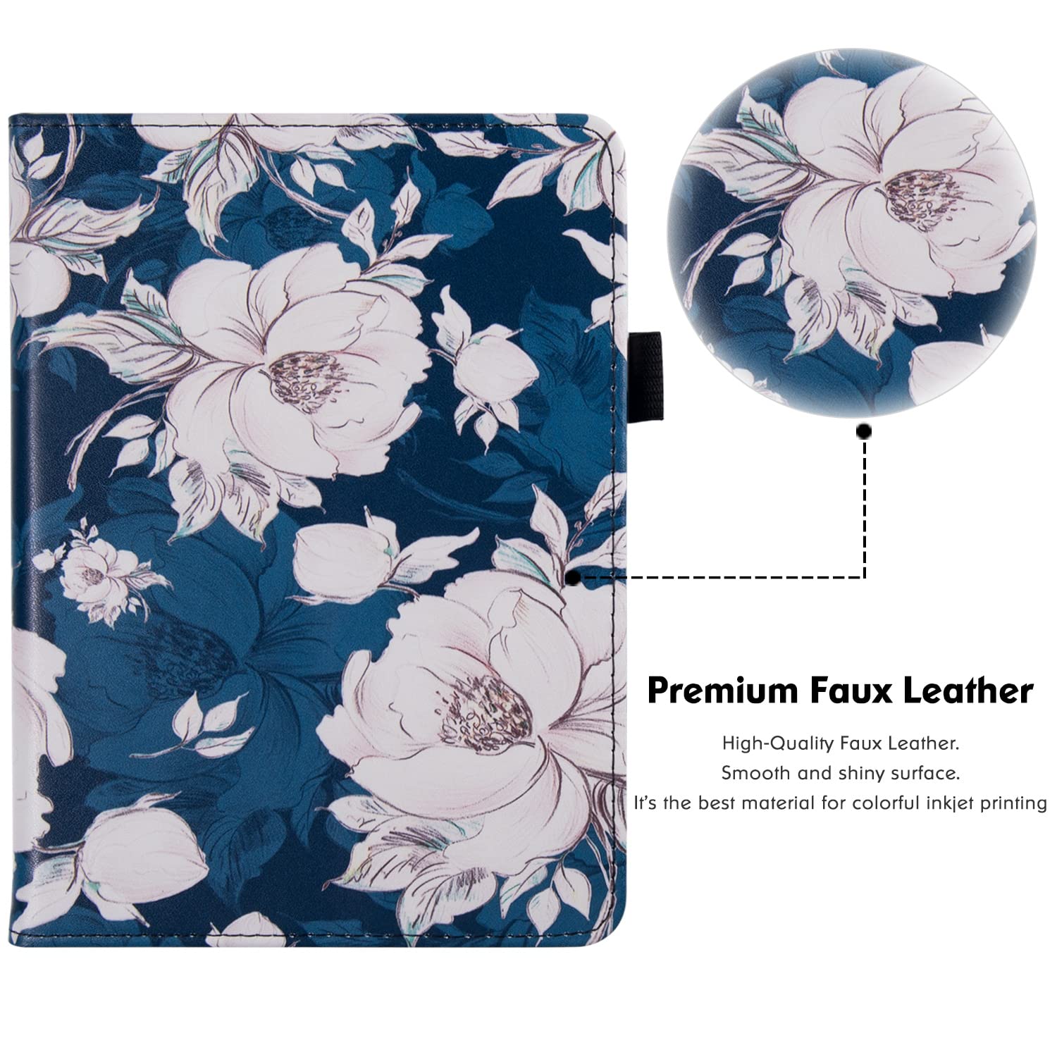 Bozhuorui Stand Case For 6.8 Kindle Paperwhite (11Th Generation - 2021) And Kindle Paperwhite Signature Edition - Pu Leather Fol