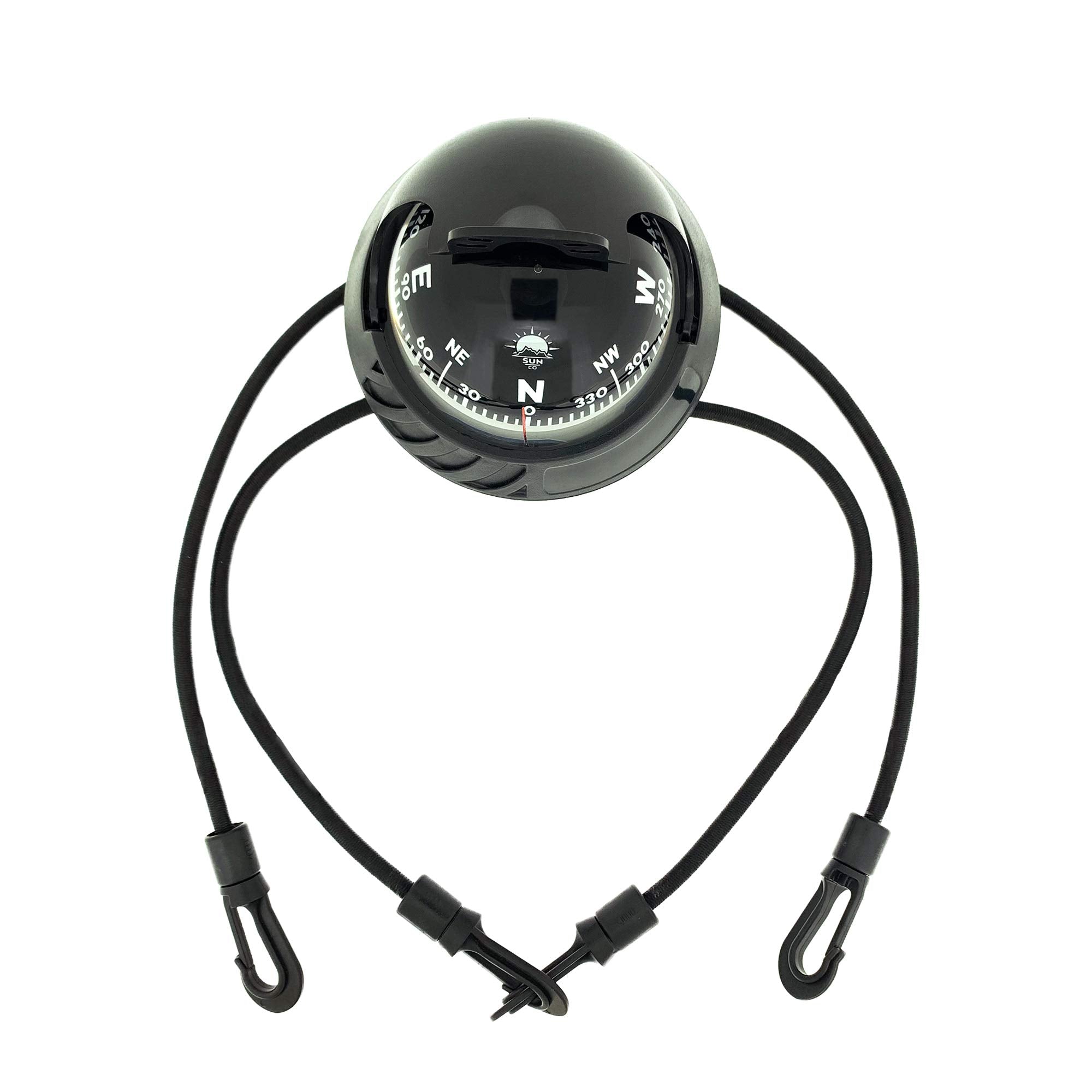 Sun Company Seaturtl Kayak Compass   Full Size Mountable Marine Compass With Adjustable Hood