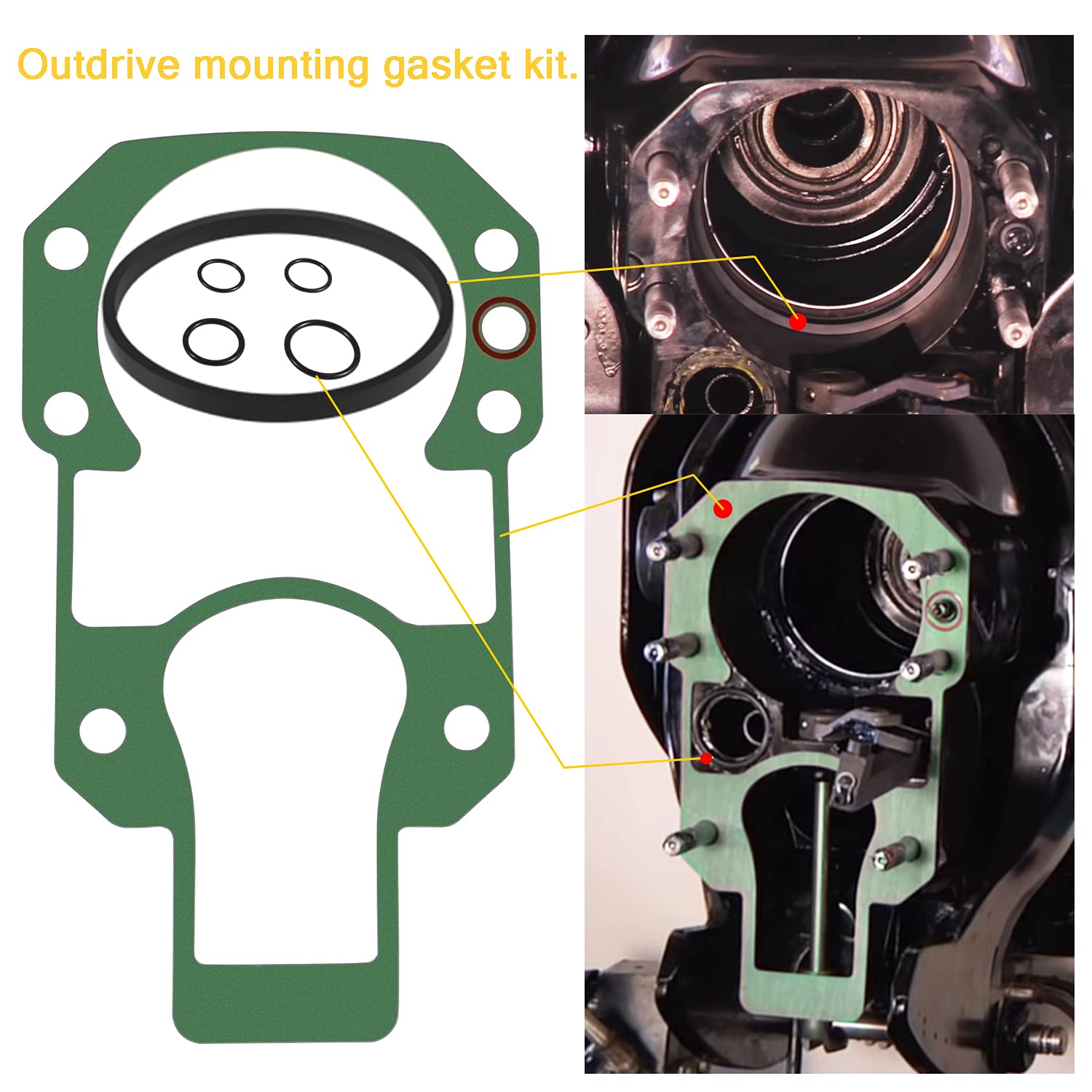 Transom Seal Repair Kit With Lower Shift Cable Replacement Kit 30 803097T1,865436A02 For Mercruiser R, Mr, Alpha One Gen 1 1983