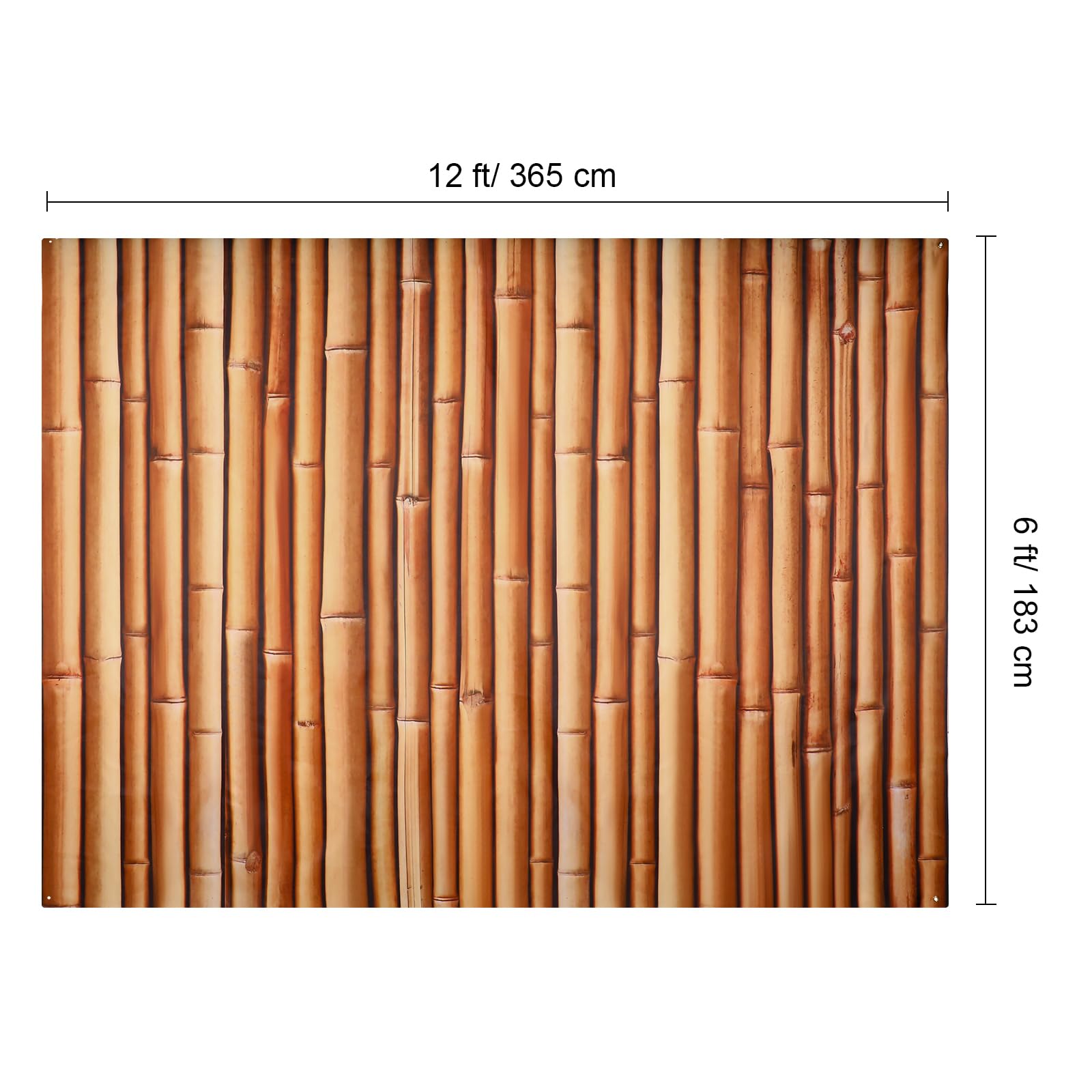 Buryeah Bamboo Backdrop Party Summer Hawaiian Beach Backdrop Decoration Polyester Fabric Photography Christmas Halloween Party S