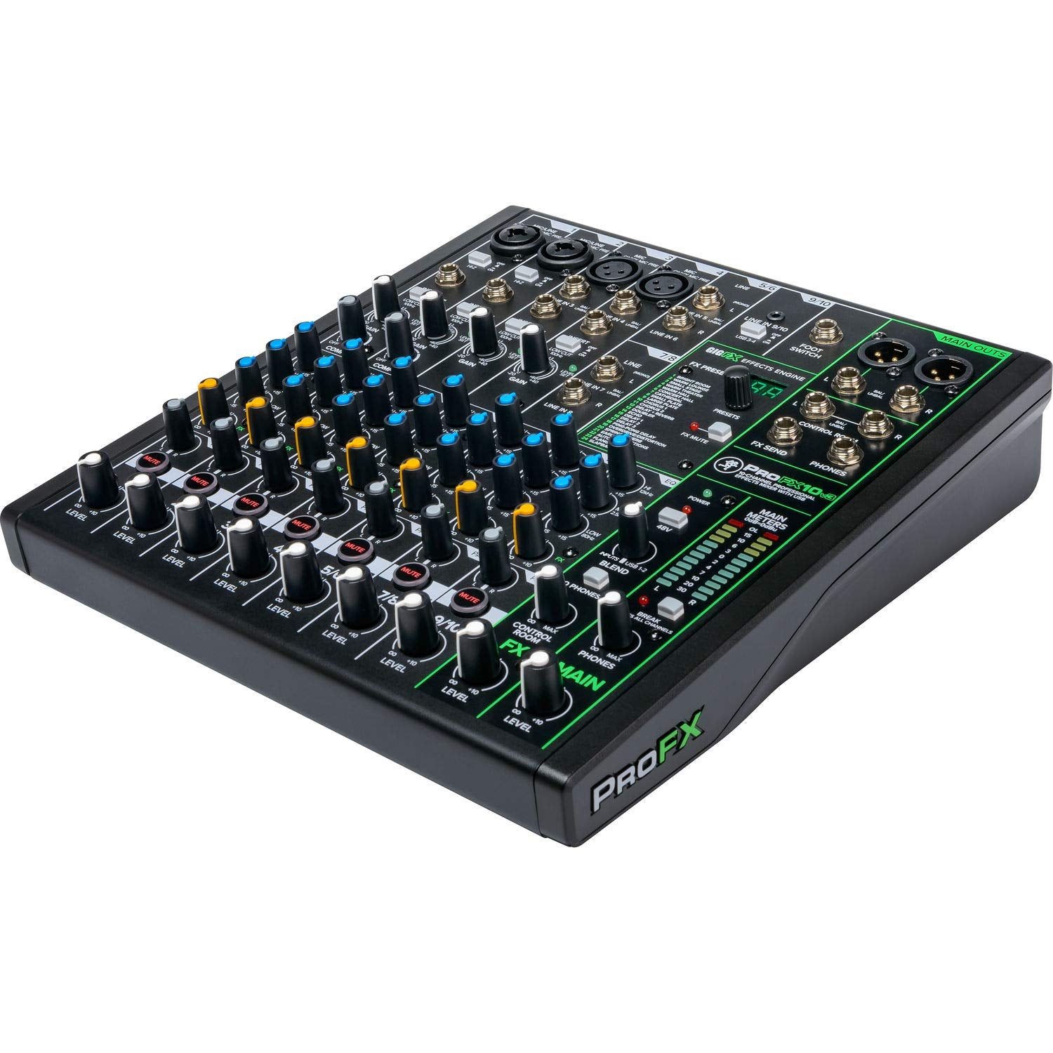 Mackie Profx10V3 10-Channel Professional Analog Mixer With Usb, Onyx Mic Preamps And Gigfx Effects Engine