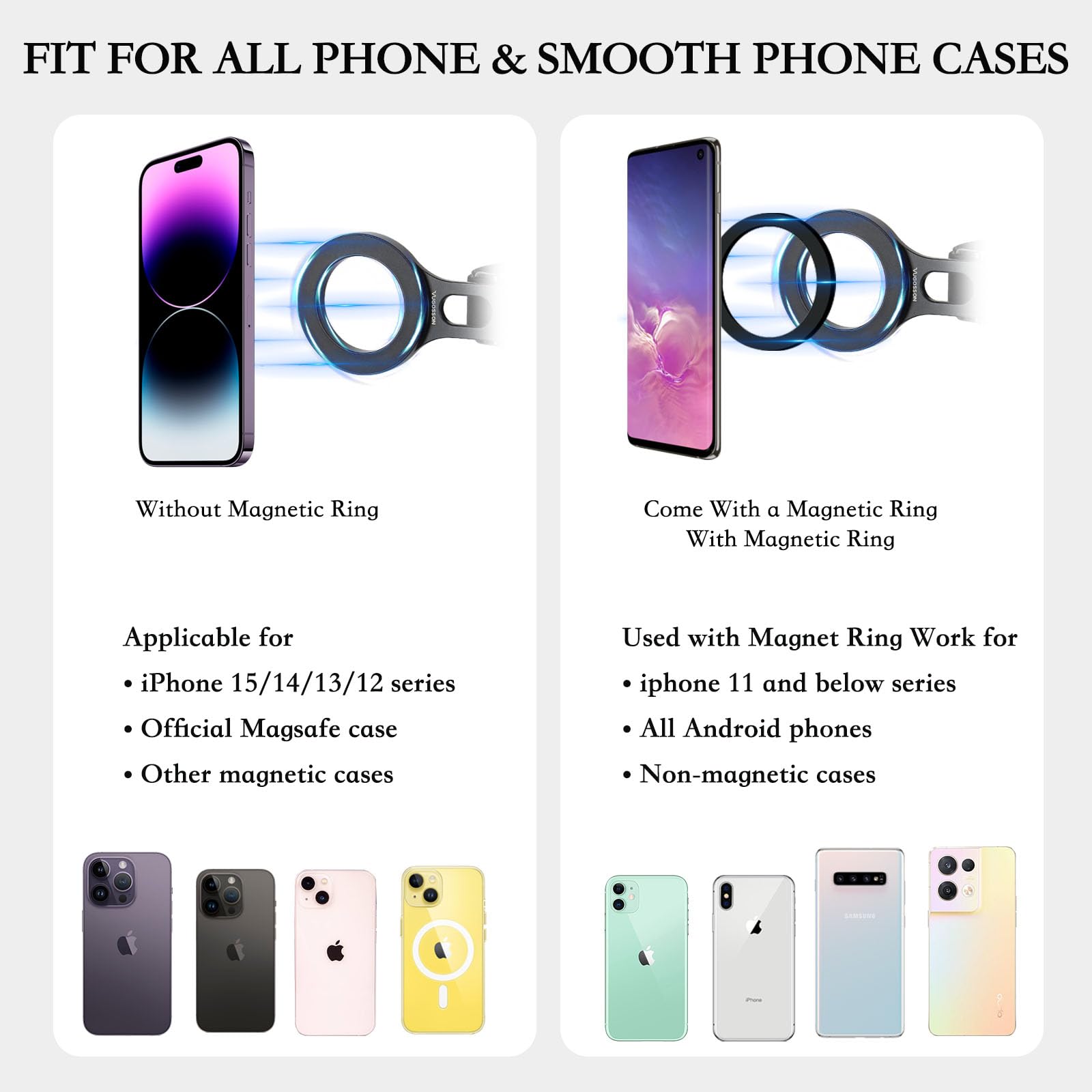 Magnetic Phone Holder For Tesla, Steering Wheel Phone Mount For Magsafe Car Holder, Work On Iphone,Samsung And All Phones, Magne