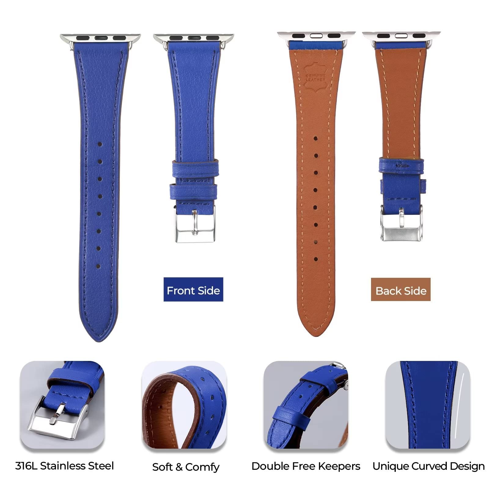 Handodo Women Slim Watch Band 42Mm 44Mm 45Mm 49Mm Compatible With Apple Watch 9 8 7 6 5 4 3 2 1 Se Se2 Ultra Ultra2 Iwatch, Sgs