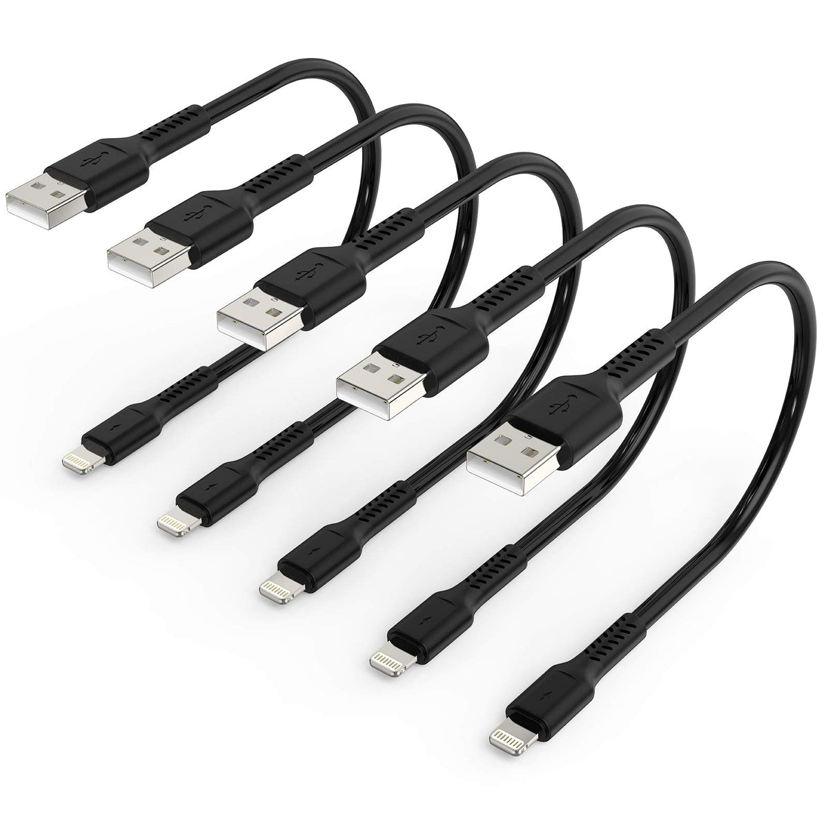 6 Inch Iphone Charge Cable Short, 0.5Ft 5Pack Usb To Lightning Cord For Fast Charging Stations Compatible With Apple Iphone 12 1