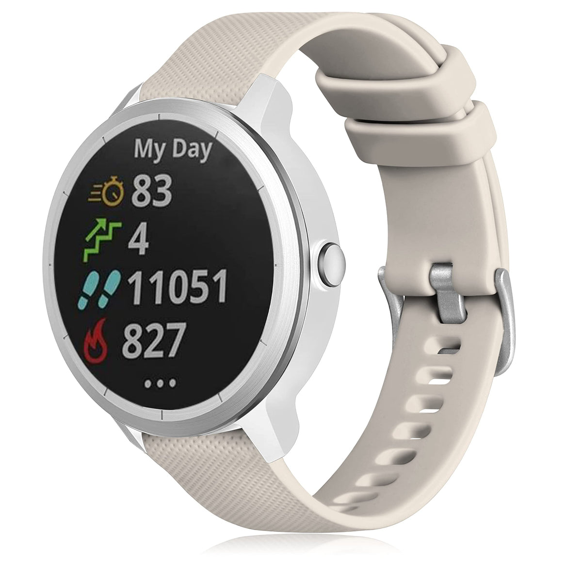Geak Compatible With Garmin Vivoactive 3 Band For Women Men,20Mm Release Silicone Replacement Bands For Vivoactive 3 Music/Galax