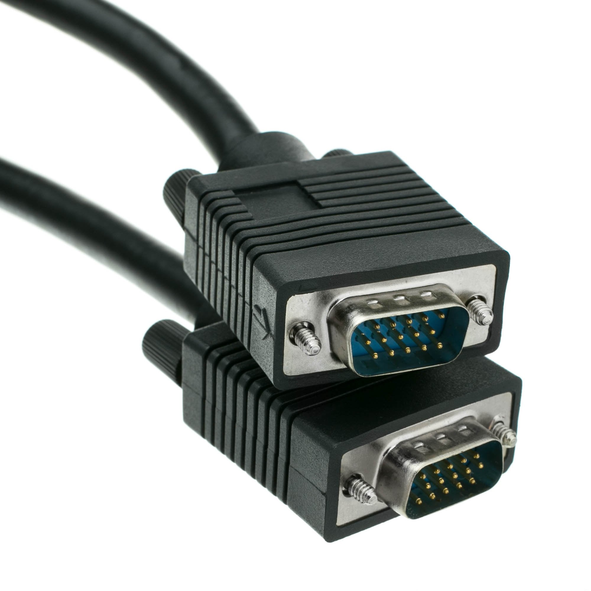 Cablewholesale Vga To Vga Cable Svga Hd15 Male Coaxial Computer Monitor Cable, Male To Male Double Shielded Hd Resolution 2048P