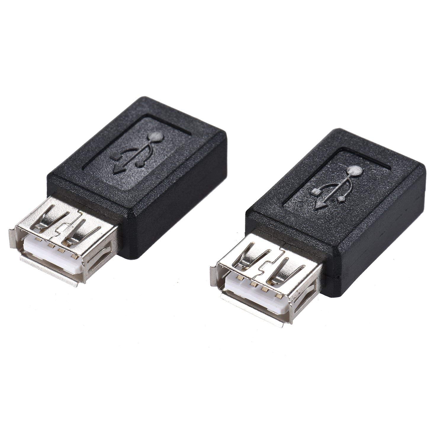 Warmstor 3-Pack Usb 2.0 A Female To Micro Usb Female Adapter Converter Connector Support Data Sync & Charging