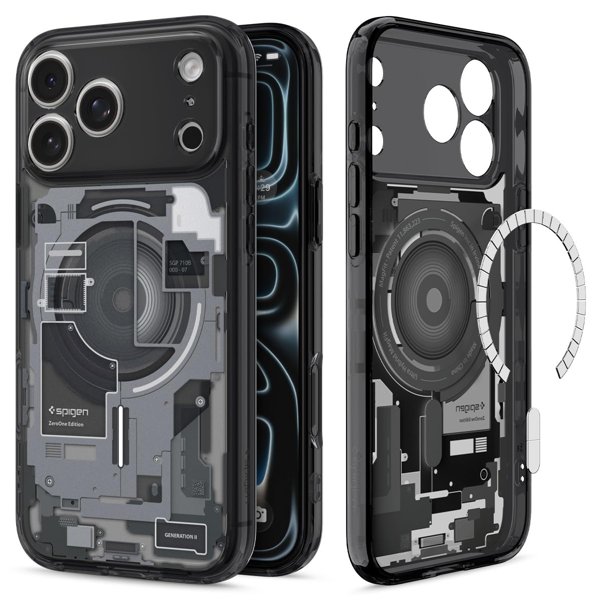 Spigen Ultra Hybrid MagFit Direct Digital Printing Case for iPhone 17 Pro Max [Custom Design][Compatible with Magsafe] - Zero On