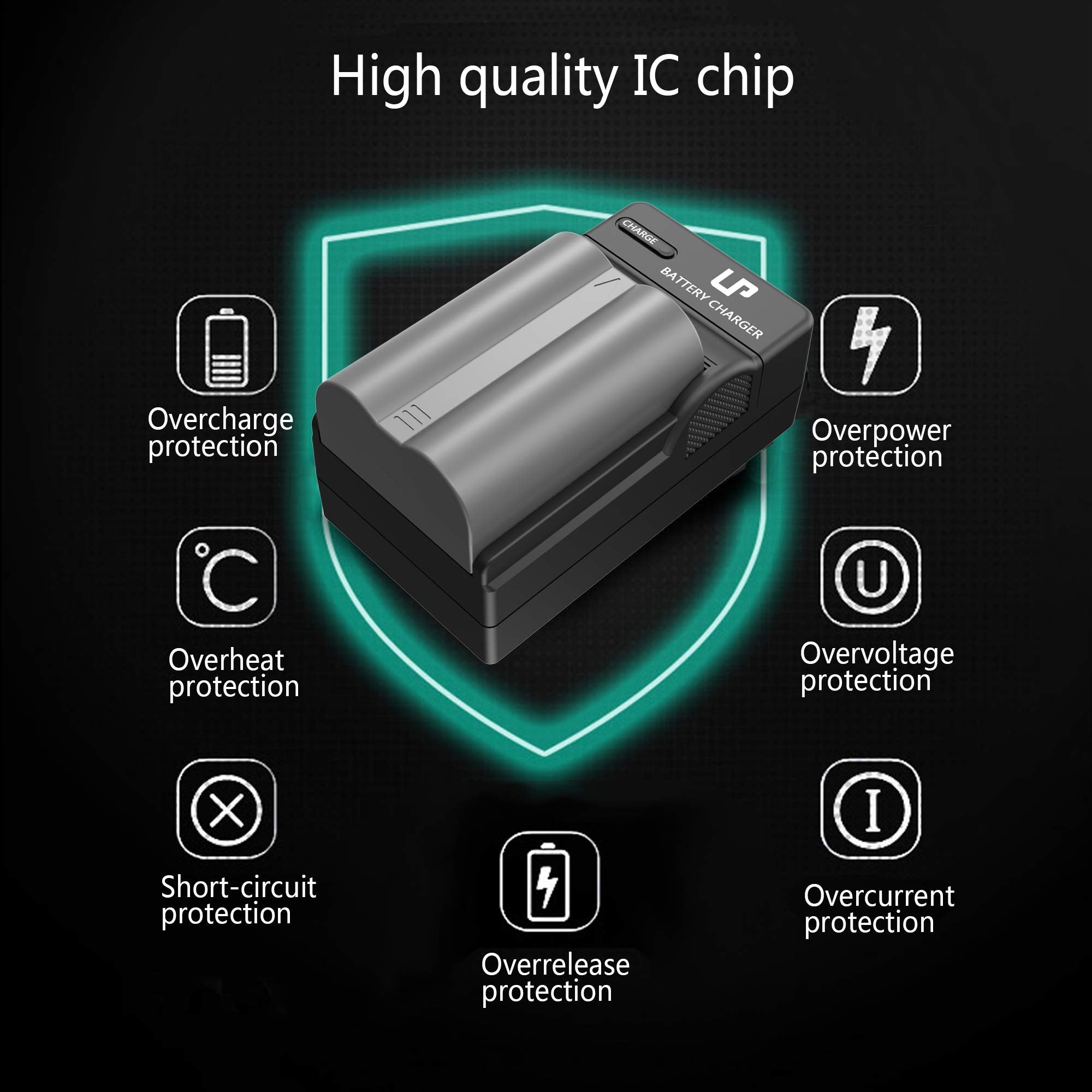 En El3E Battery Charger Pack, Lp Replacement For Nikon En El3E, El3, El3A, Mh 18, Mh 18A, Mh 19, Compatible With Nikon D700, D30