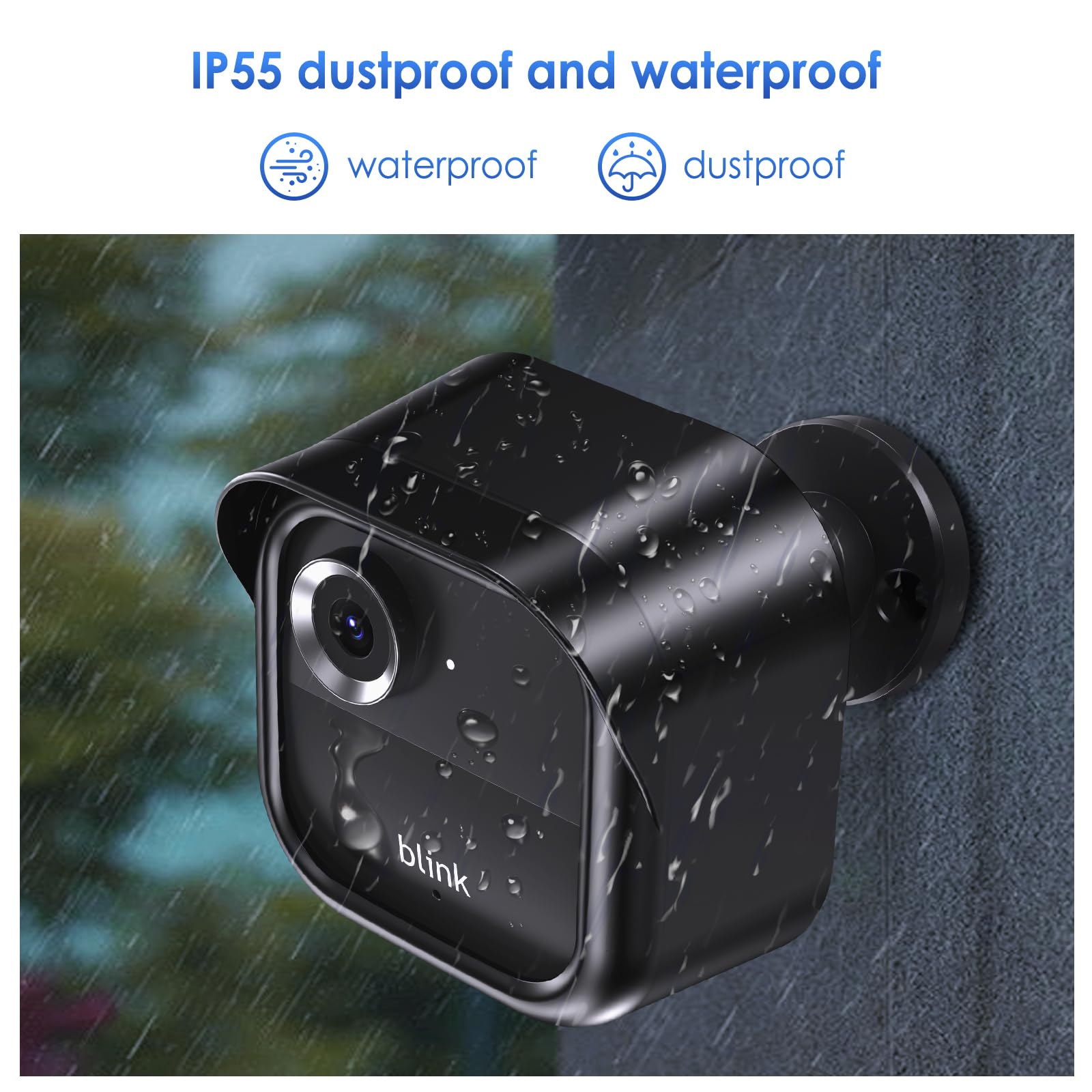 Lucrave Blink Outdoor Camera Surveillance Mount, Weatherproof Protective Housing And 360 Adjustable Mount With Blink Sync Module