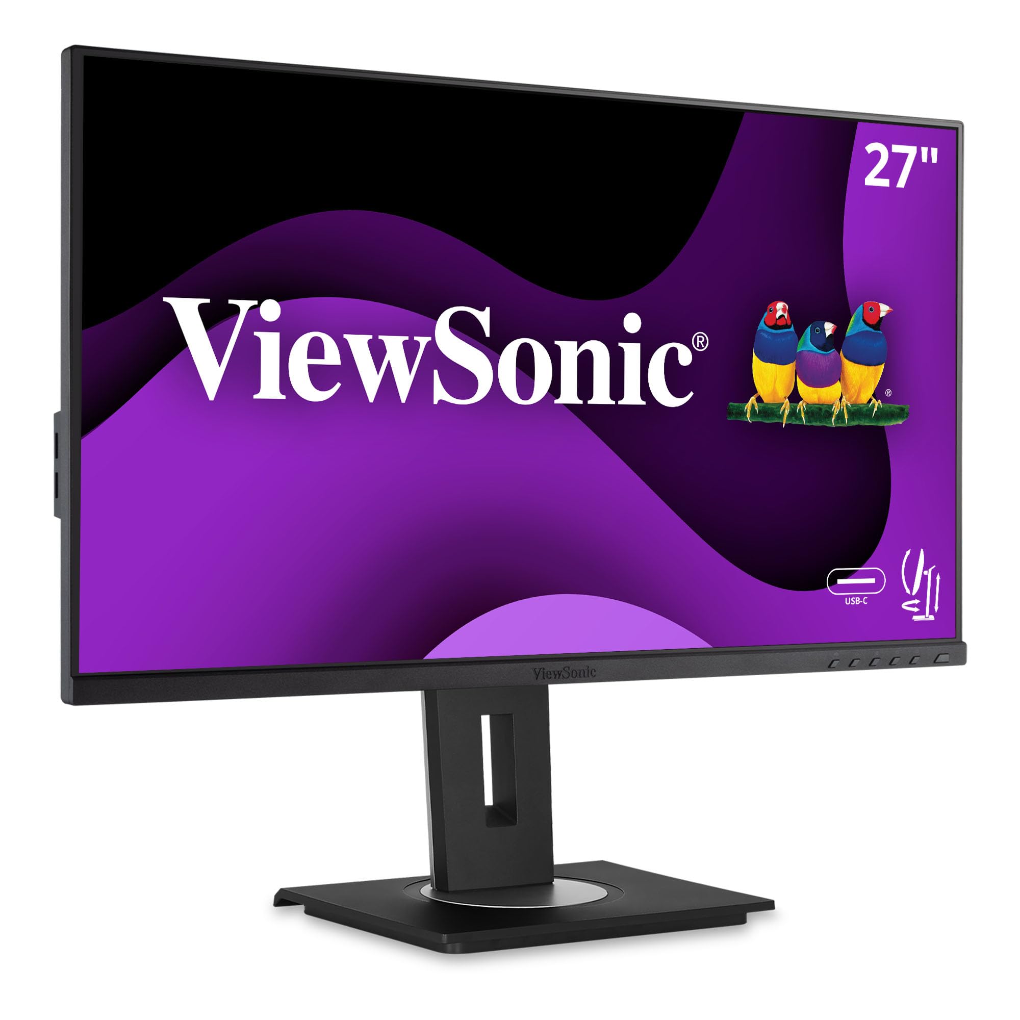 ViewSonic VG275 27 Inch IPS 1080p Monitor Designed for Surface with Advanced Ergonomics, 60W USB C, HDMI and DisplayPort