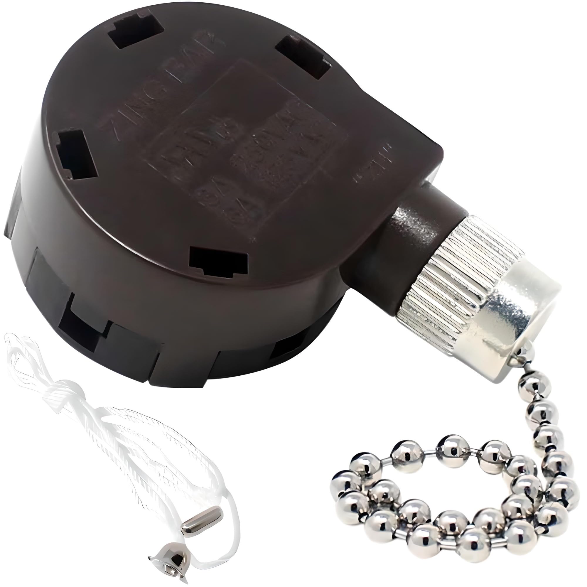 Zing Ear Ze 268S5 4 Speed 4 Way 5 Wire Rotary Speed Control Pull Chain Switch For Ceiling Fans   Nickel