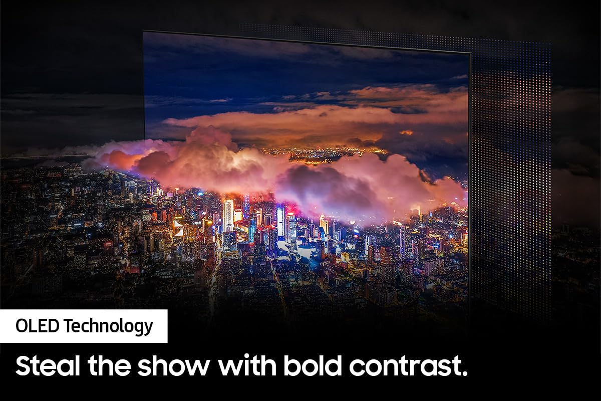 Samsung Qn77S90Cafxza 77 Inch 4K Oled Smart Tv With Ai Upscaling And A Jbl Bar-1000 7.1.4Ch Soundbar And Subwoofer With Surround