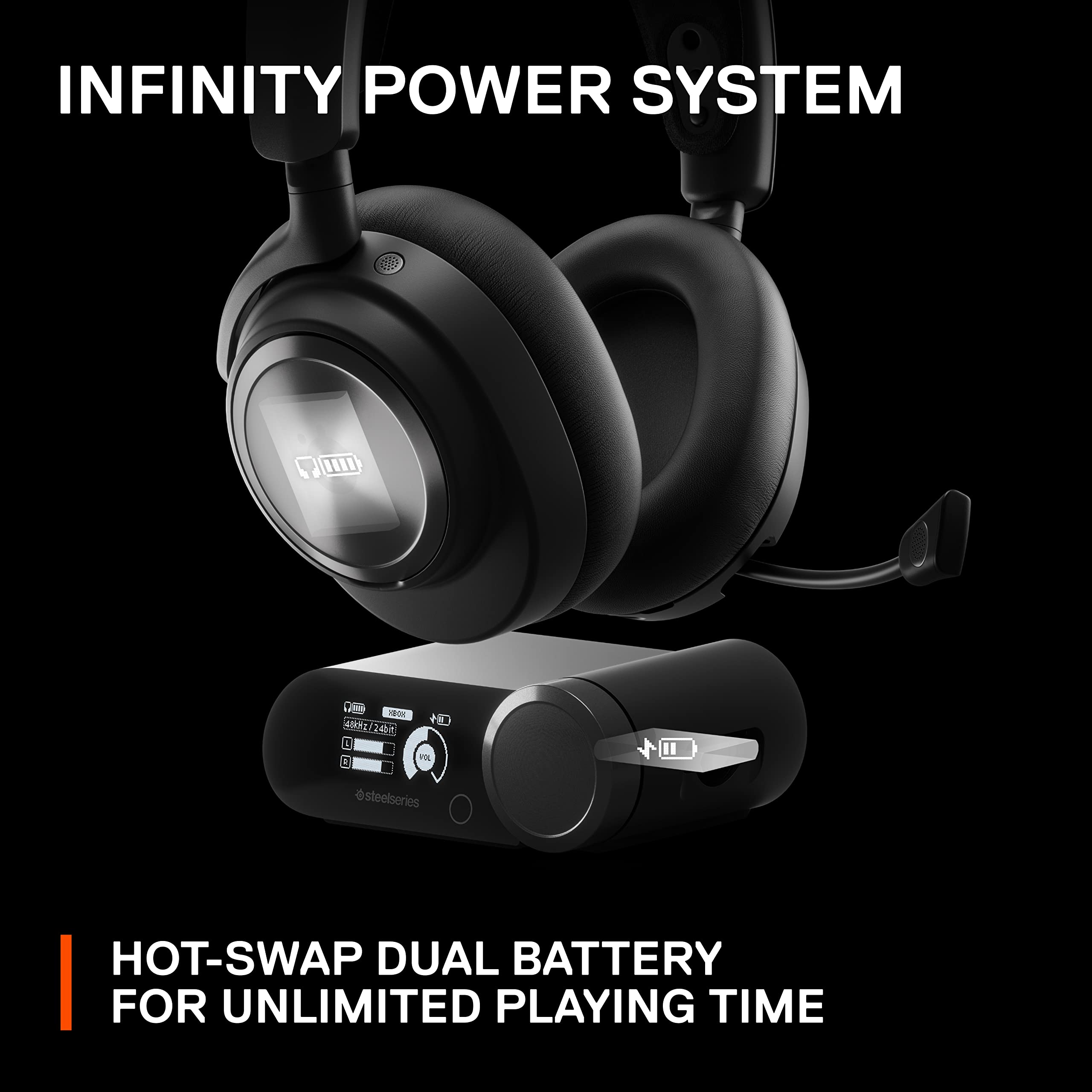 Steelseries Arctis Nova Pro Wireless Xbox Multi System Gaming Headset   Premium Hi Fi Drivers   Active Noise Cancellation   Infi