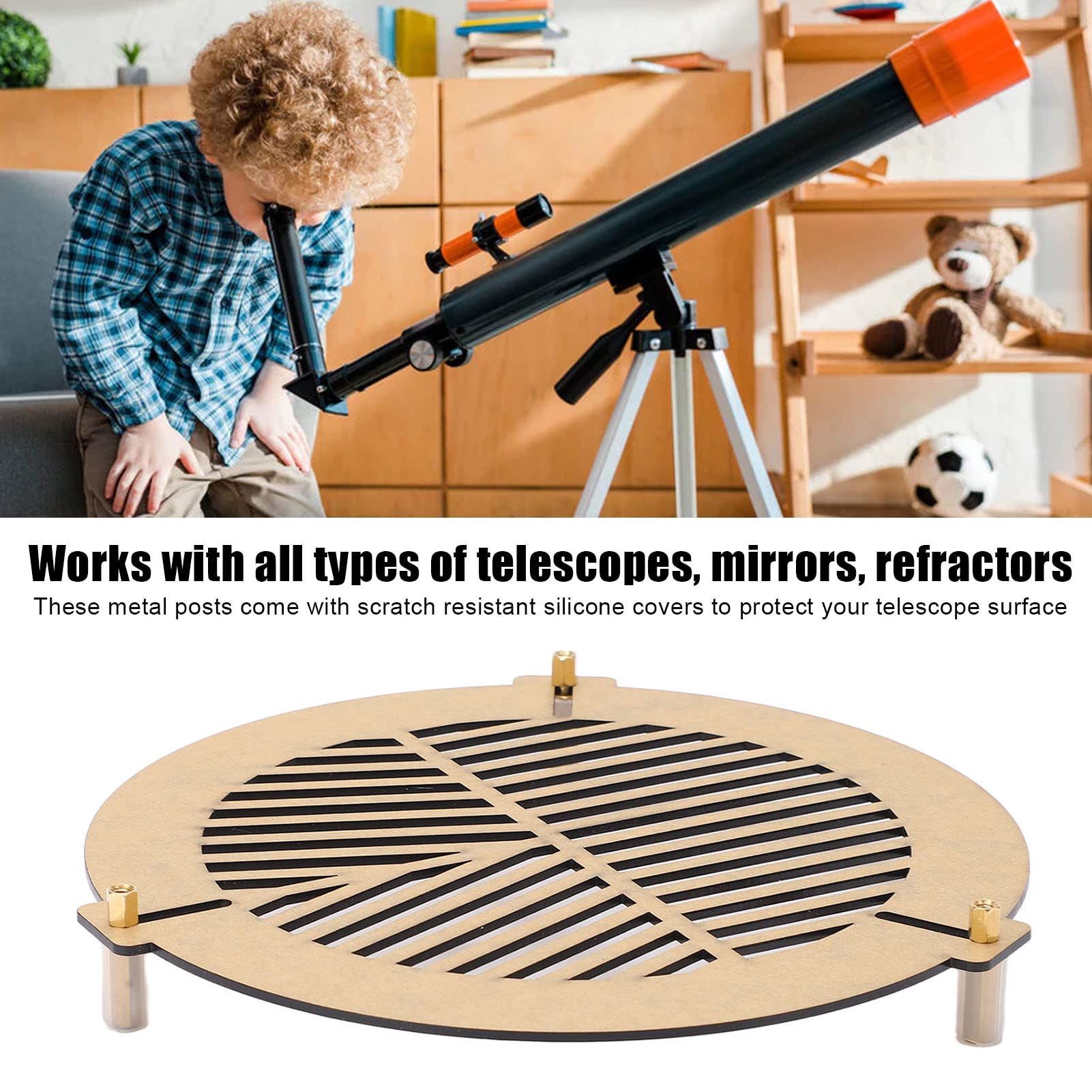 Bahtinov Mask Focusing Mask For Telescopes, Acrylic Telescope Focusing Mask For Outer Diameter From 120Mm 160Mm Diameter Telesco