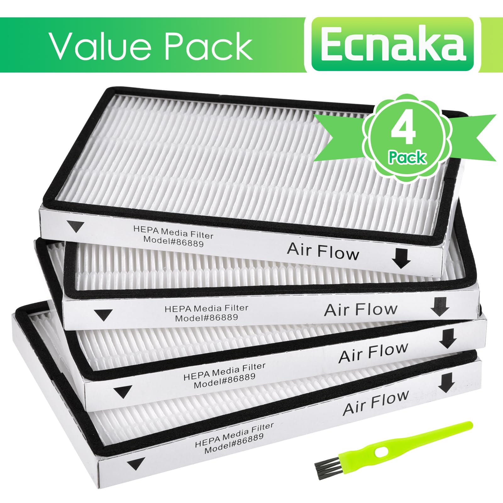 4 Pack 86889 Hepa Media Filter Replacement For Sears Kenmore Ef 1,86889,20 86889,40324,53295,Kc38Kcen1000 Canister And Upright V