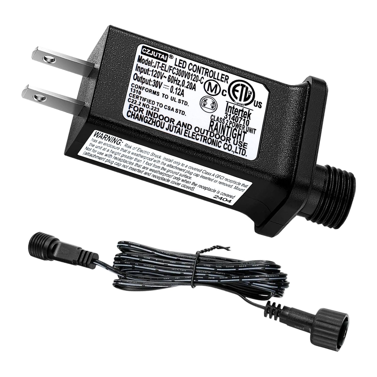 30V 0.12A Class 2 Power Supply Replacement Led Transformer Ip44 Led Light Controller Low Voltage Transformer For Christmas Strin