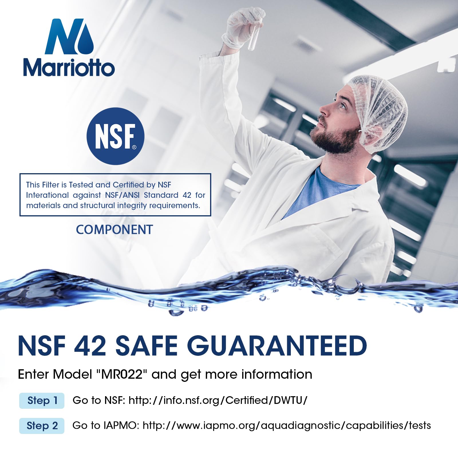 Marriotto Water Filter Replacement, Compatible With Eptwfu01, Ewf02, Pure Source Ultra Ii And Pure Air Ultra 2 Air Filter (3+3)