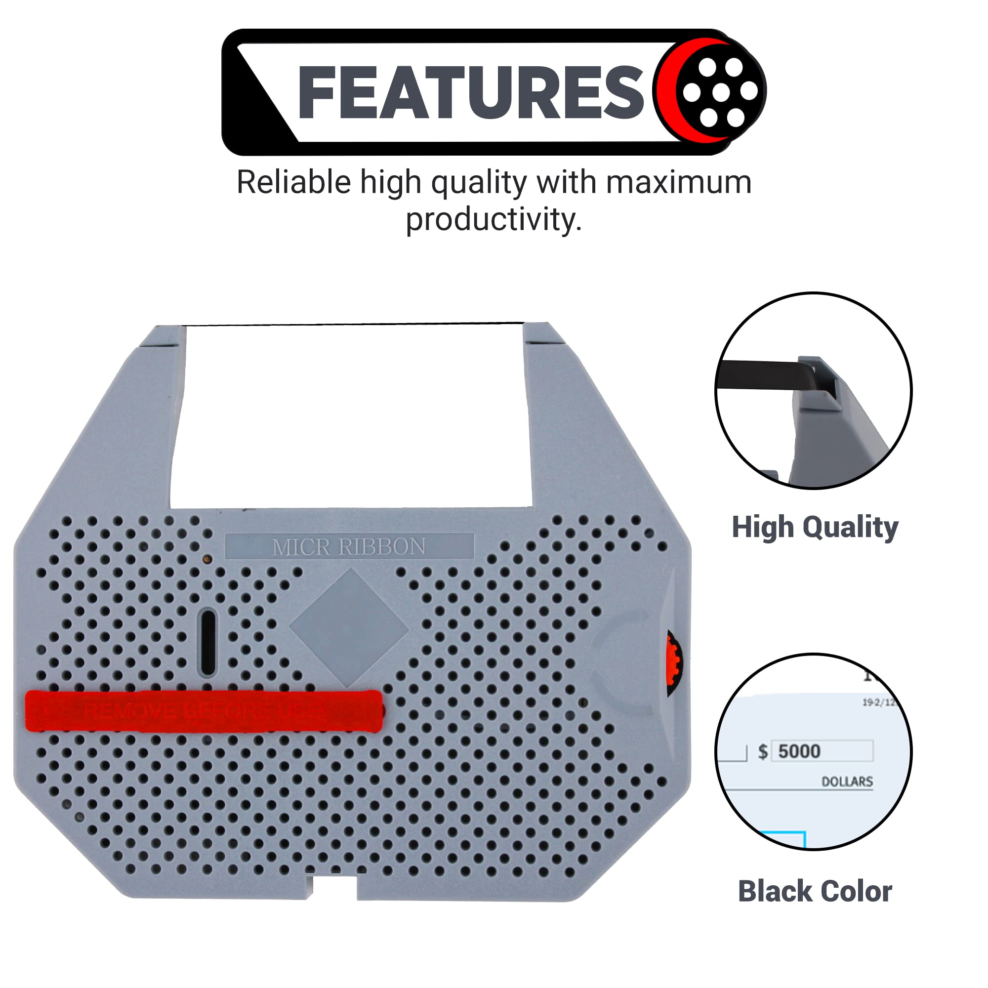 Ubicon Te1800/1900 Micr Ribbons For Standard Register Series (6 Ribbons)