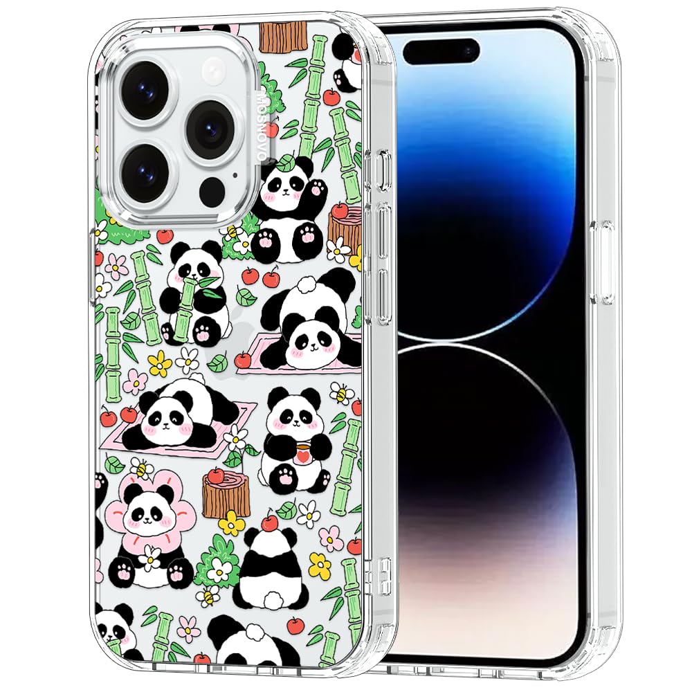 MOSNOVO for iPhone 14 Pro Case, Shockproof Military-Grade Protection 6.6ft Drop Tested, Clear Phone Case for iPhone 14 Pro, Kawa