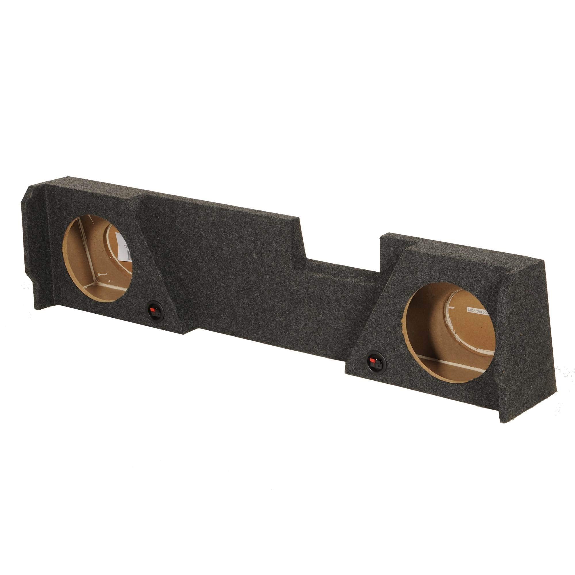 Qpower Gmc/Chevy Double Cab '14 '22 Dual 12'' Empty Woofer Box