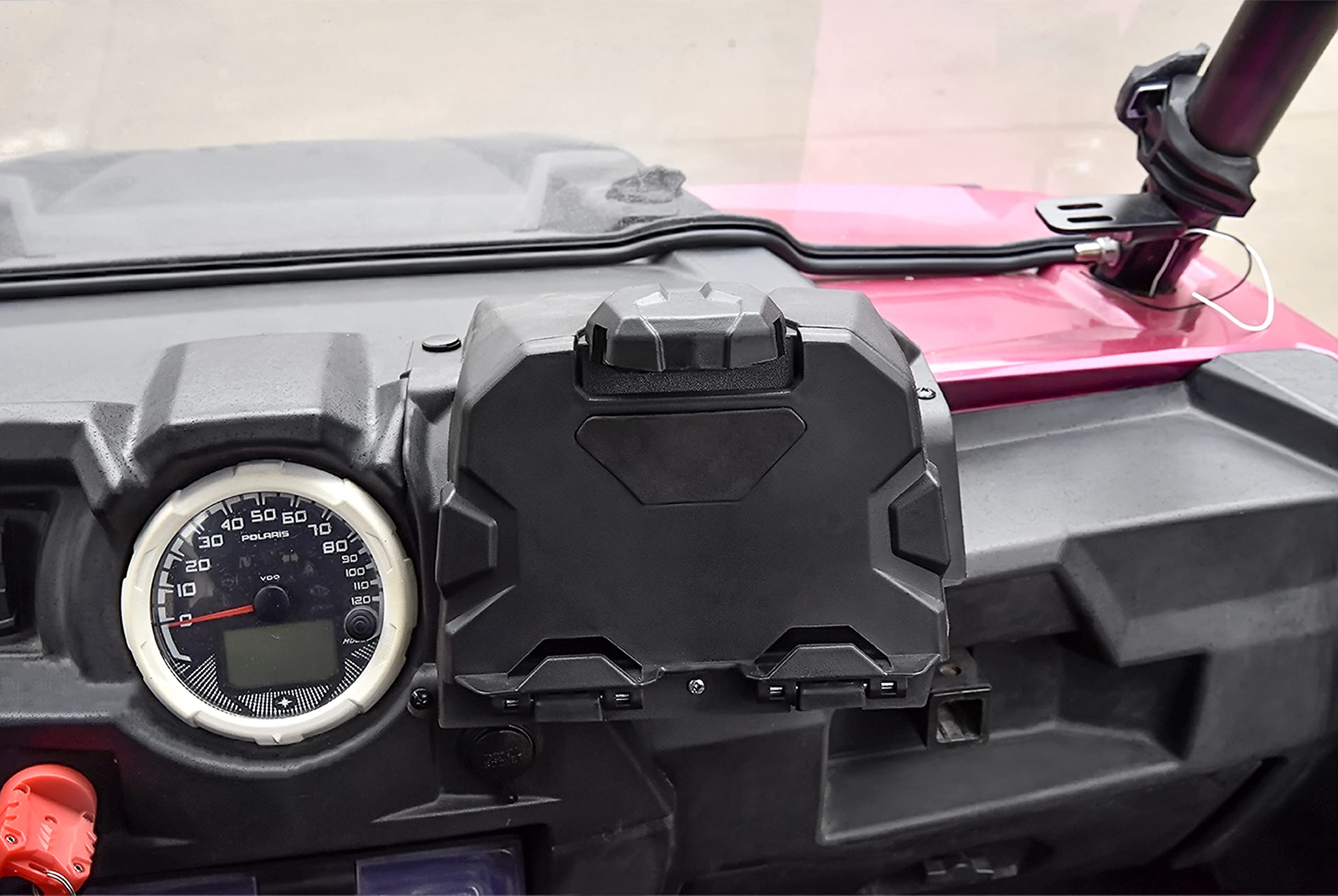 Sautvs Tablet Holder Phone Mount With Storage Box For Polaris Rzr Xp 1000/ Xp 4 1000 2014-2018 Accessories, Electronic Device Gp