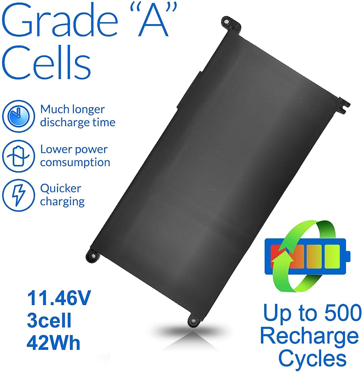 42Wh Yrdd6 Vm732 1Vx1H 3593 5482 3793 3583 Battery For Dell Inspiron 3593 5482 3793 3583 5485 7586 5491 5591 5481 3310 2 In 1 55
