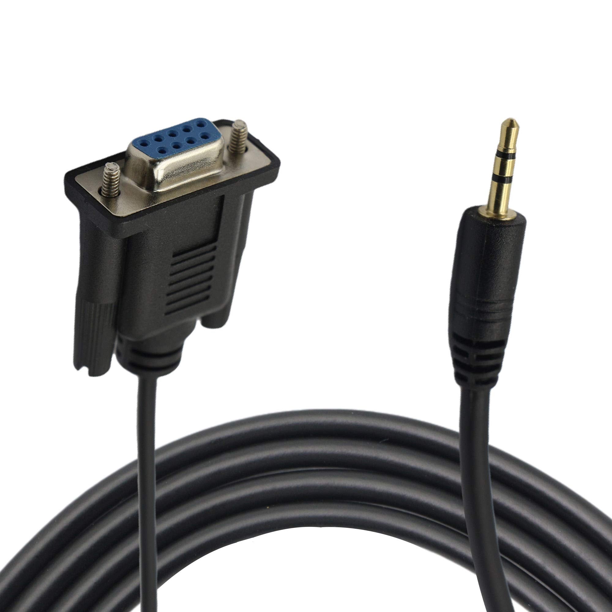 GINTOOYUN DB9 Female to 2.5mm,Stereo 2.5 mm Jack to DB9-F 9Pin RS232 Serial Port Converter Cable