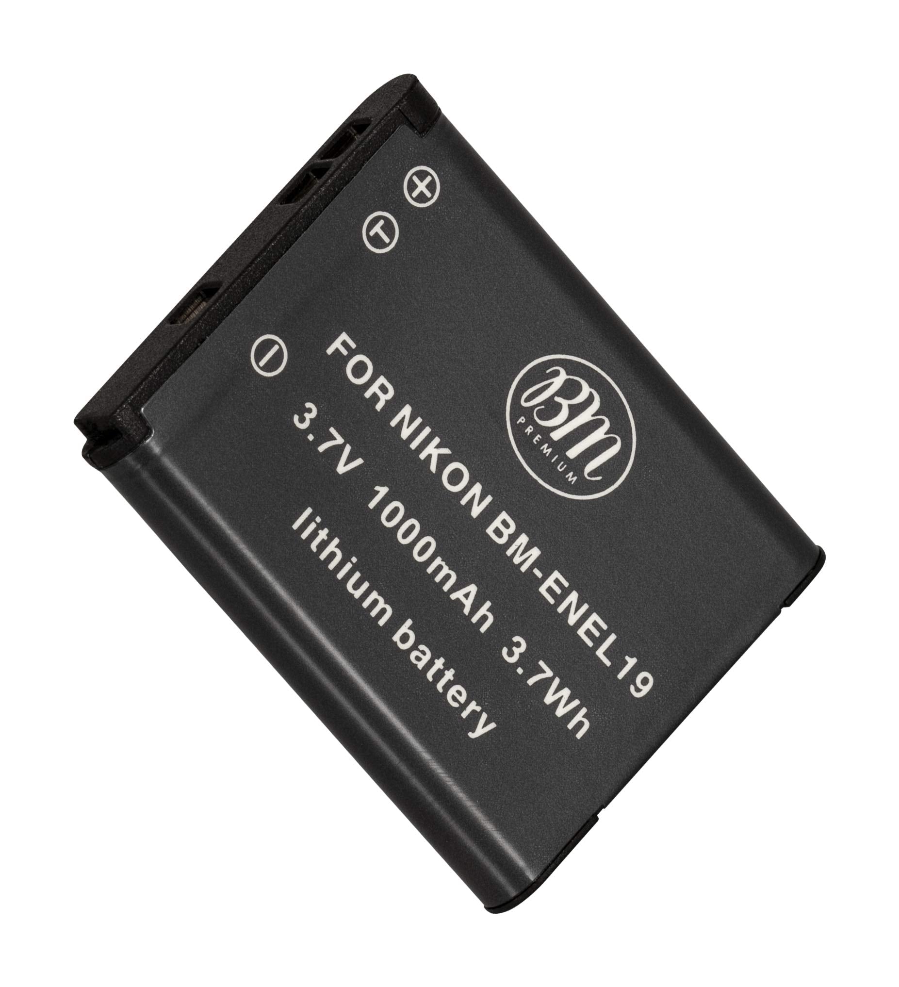 BM Premium EN EL19 Battery for Nikon Coolpix A300, W150, W100, S32, S33, S100, S3100, S3200, S3300, S3500, S3600, S3700, S4100, S4200, S4300, S5200, S5300, S6400, S6500, S6800, S6900, S7000 Cameras
