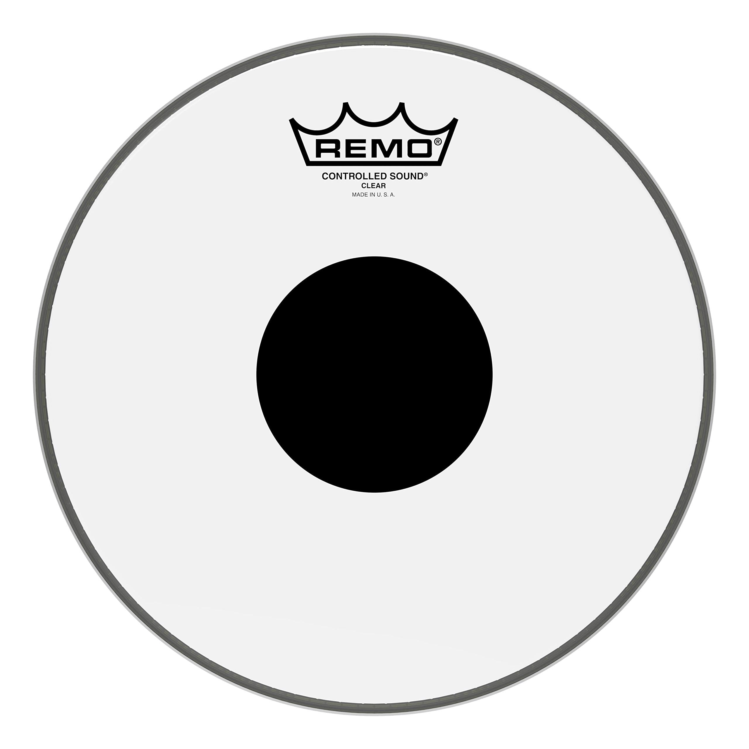 Remo Controlled Sound Clear Drum Head With Black Dot   10 Inch
