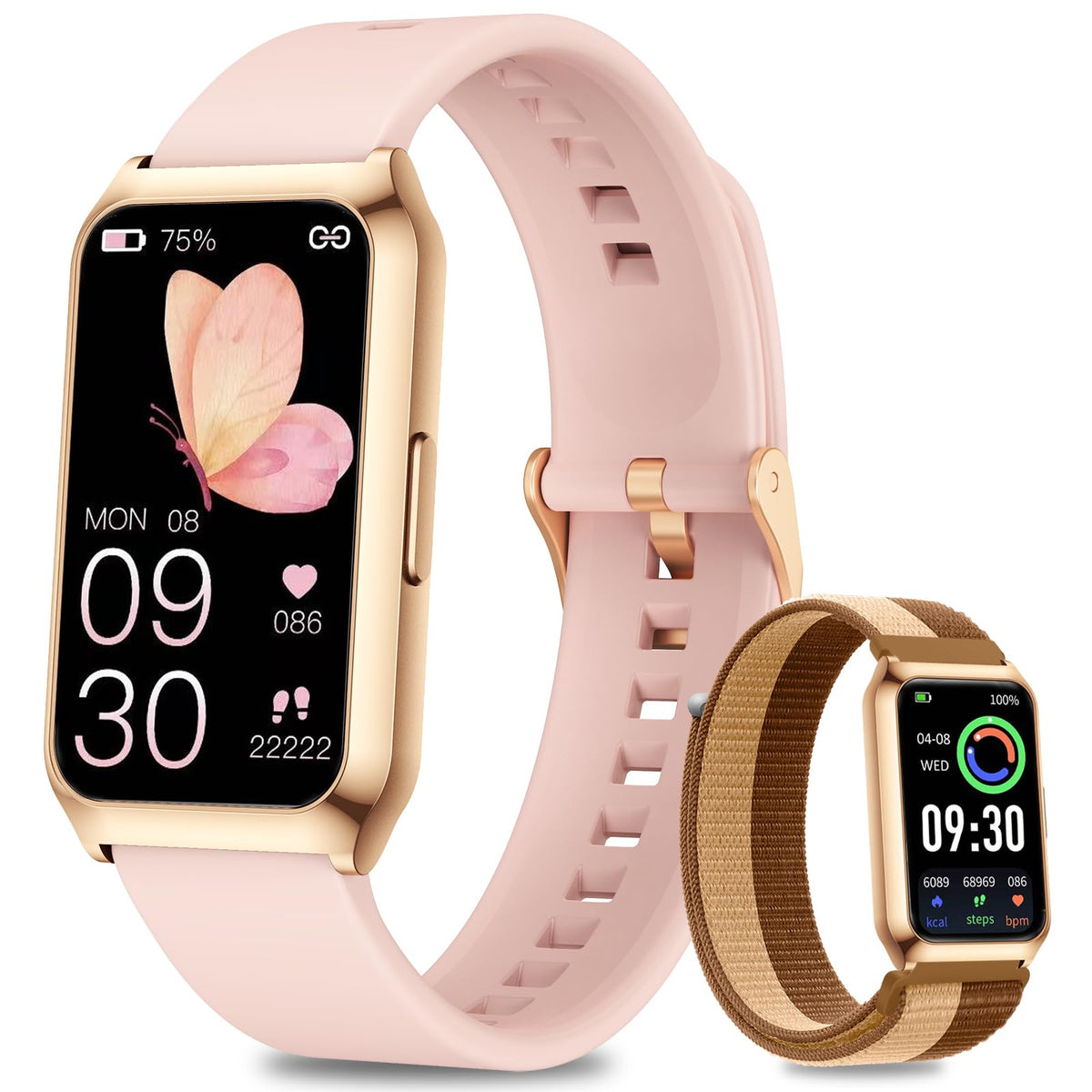 Gadixy Smart Watches For Women Fitness Tracker With Heart Rate/Blood Oxygen/Sleep Tracker,Activity Tracker,Aluminium Case,Ip68 P
