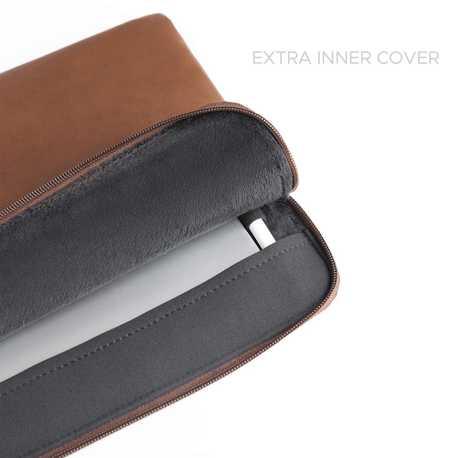 Comfyable Tablet Sleeve Compatible For Ipad Pro 12.9 Inch M2 2022 M1 2021 2020 With Smart/Magic Keyboard With Pencil Holder   Pu