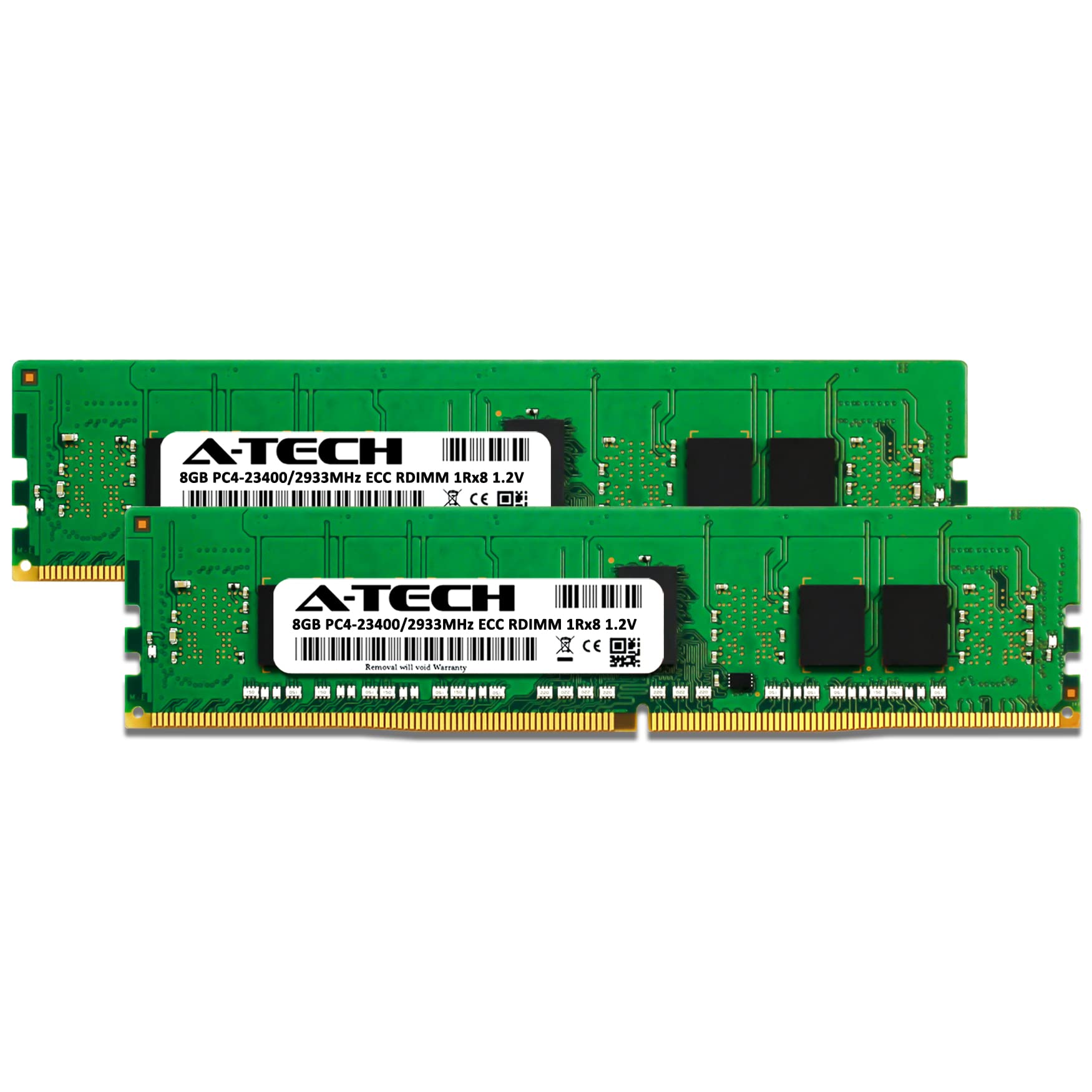 A Tech 16Gb Kit (2X8Gb) Ddr4 2933Mhz Pc4 23400 Ecc Rdimm 1Rx8 1.2V Single Rank Ecc Registered Dimm 288 Pin Server & Workstation