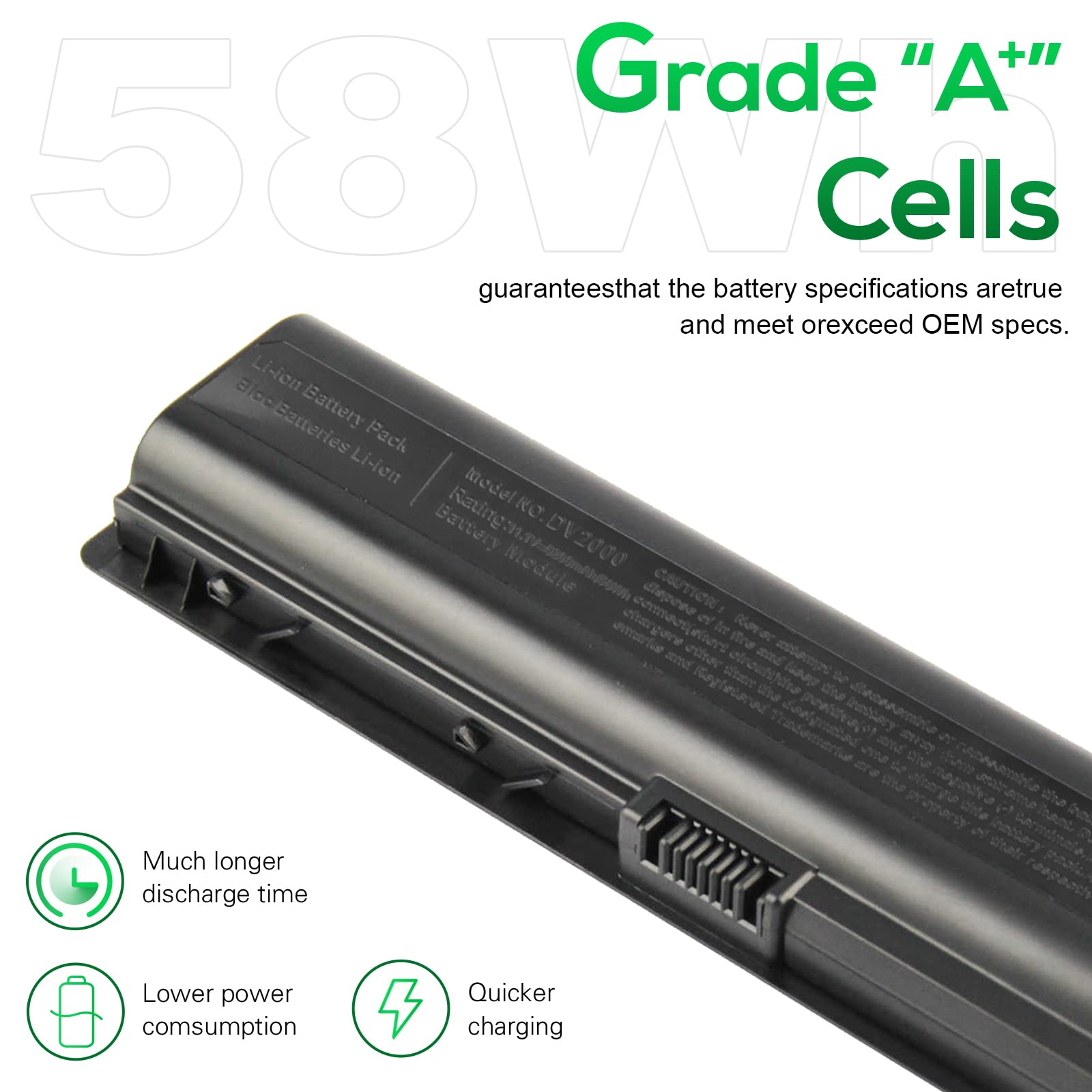 Fancy Buying New Dv2000 Laptop Battery For Hp Pavilion Dv2100 Dv2500 Dv6000 Dv6700 Series P/N'S: 441425 001 446506 001 446507 00