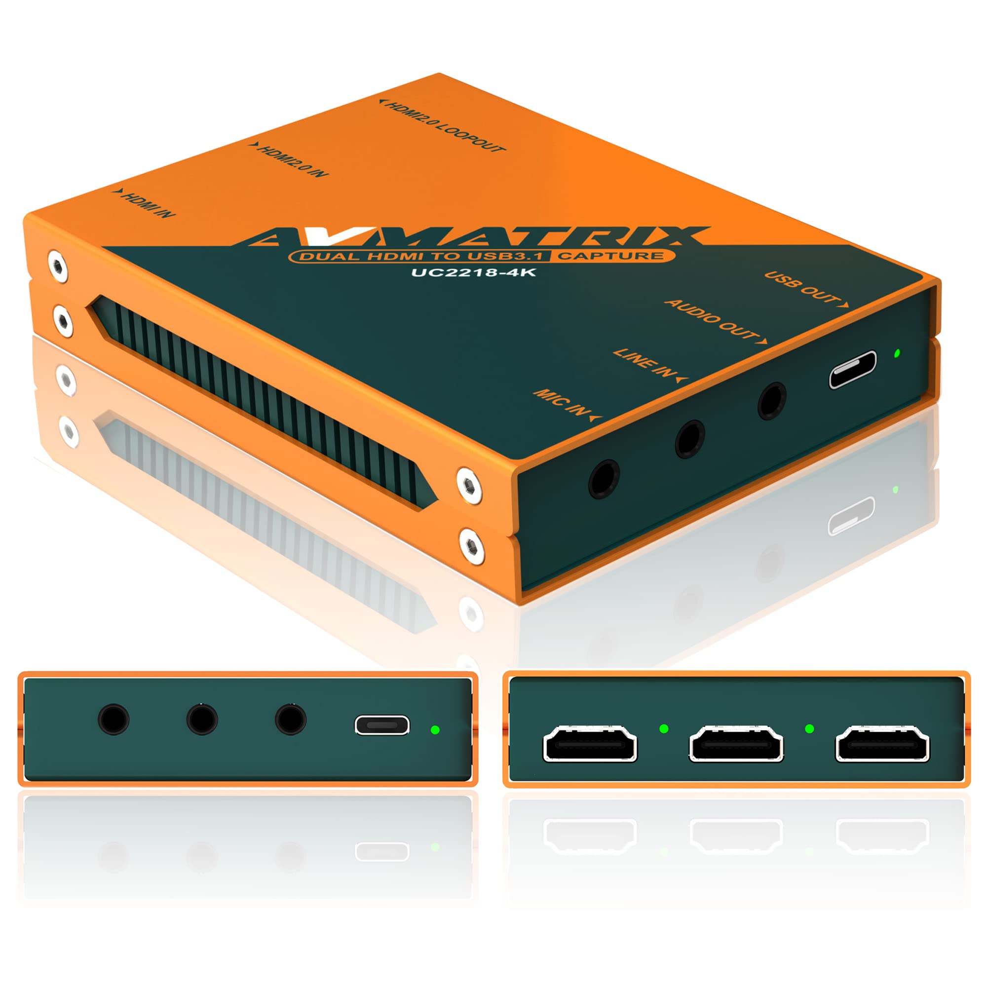 Avmatrix Game Capture Card 4K60 Pass Through 1080P60 Uncompressed Capture For Game Streaming In Obs, Vmix.Ultra  Zero Latency On