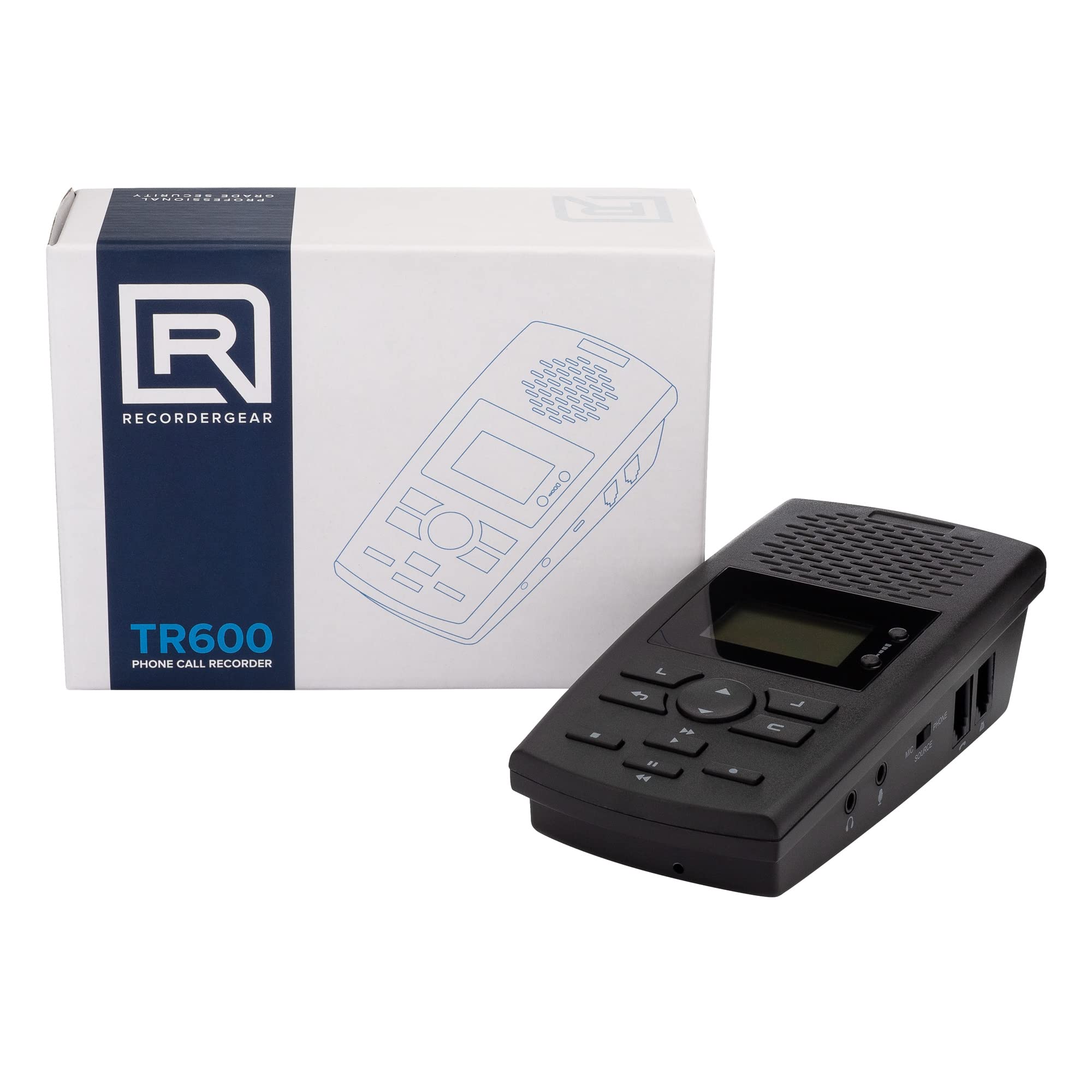 Recordergear Tr600 Landline Phone Call Recorder For Analog/Ip/Digital Lines, Automatic Telephone Recording Device   16Gb