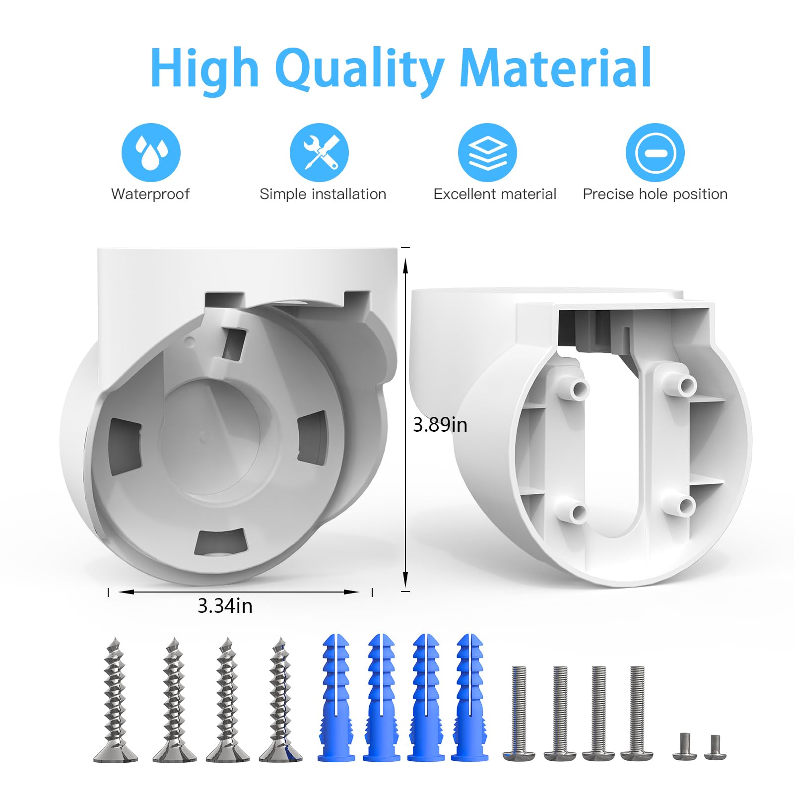 Msaff Eave Mount For Google Nest Cam With Floodlight Outdoor Camera   Abs Stability Protective Case Google Nest Flood Light Came