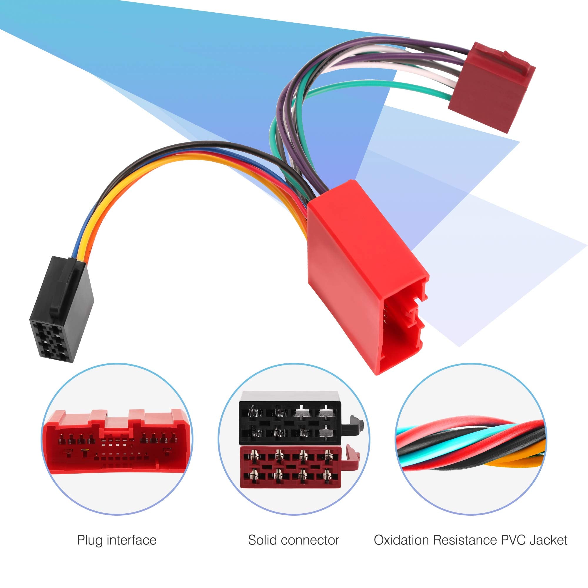 Rdbs Aftermarket Radio Harness Fit For 2001 2007 Mazda Modles Tribute/Mpv/Miata/Cx7/Cx9/Protege Stereo Wiring Connector