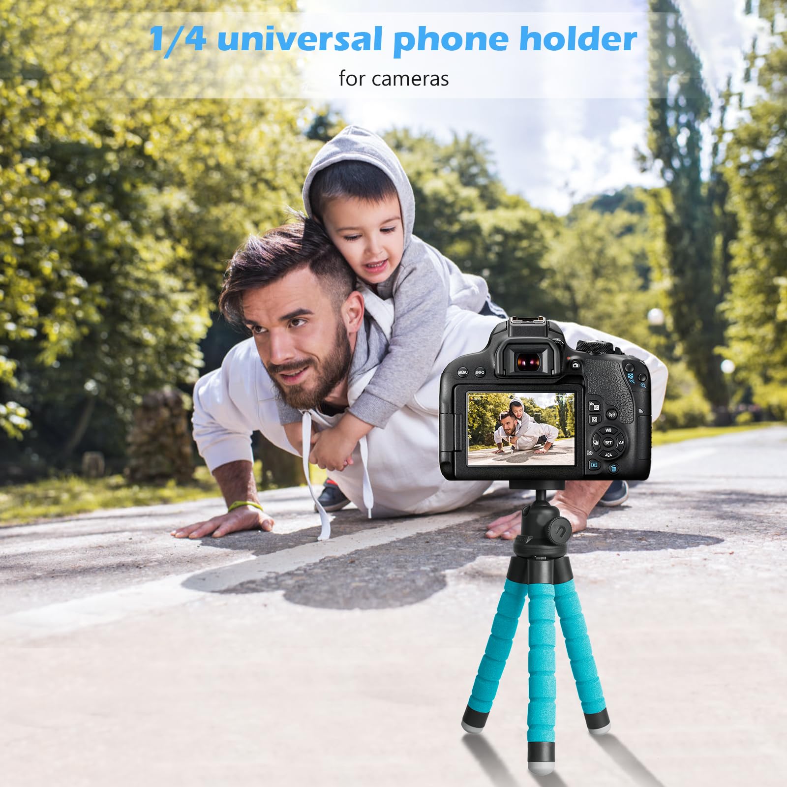 Ubeesize Phone Tripod, Portable And Flexible Tripod With Wireless Remote And Clip, Cell Phone Tripod Stand For Video Recording B