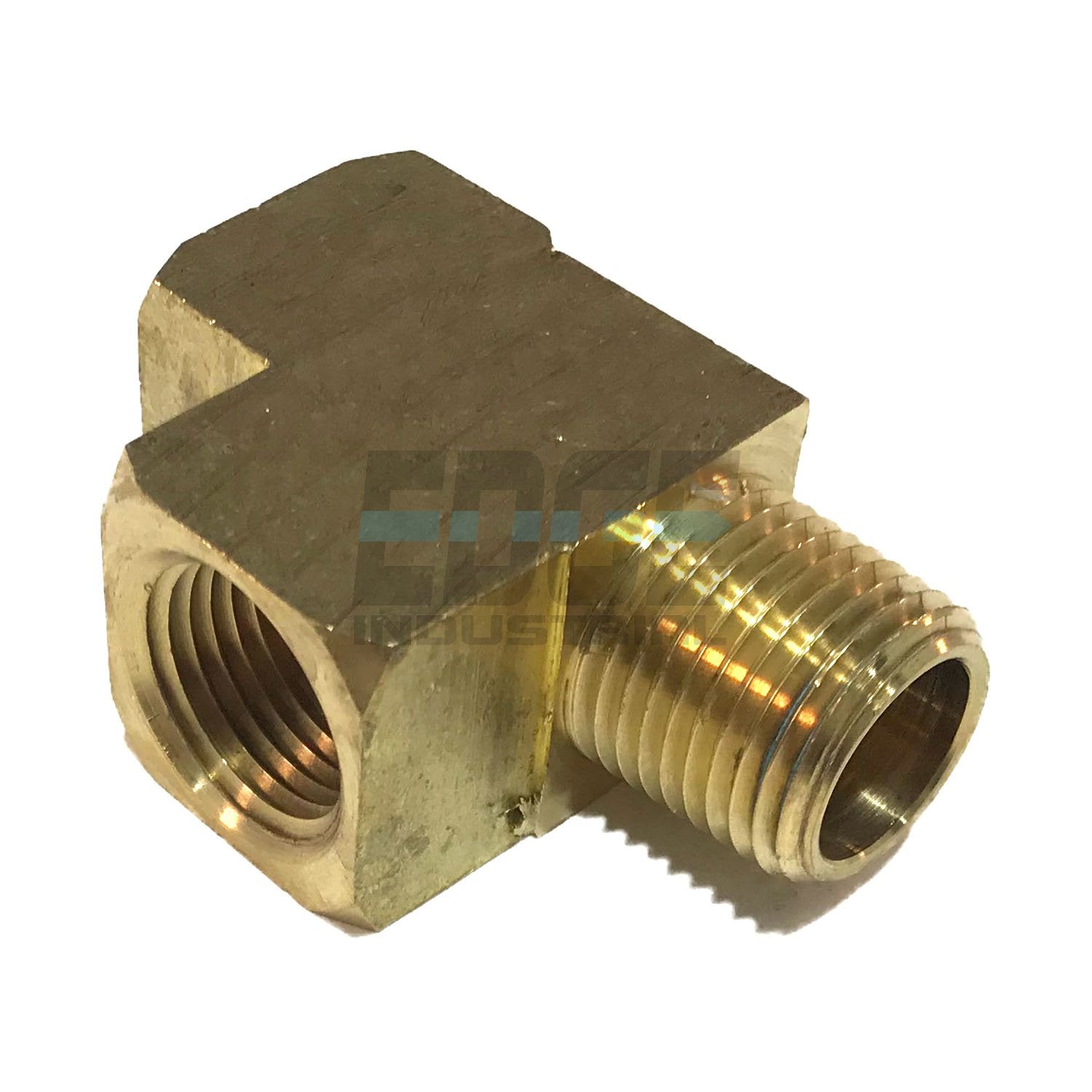 Edge Industrial Brass Street Tee 1/2'' Npt Fuel/Air/Water/Oil/Gas Wog (Qty 01)