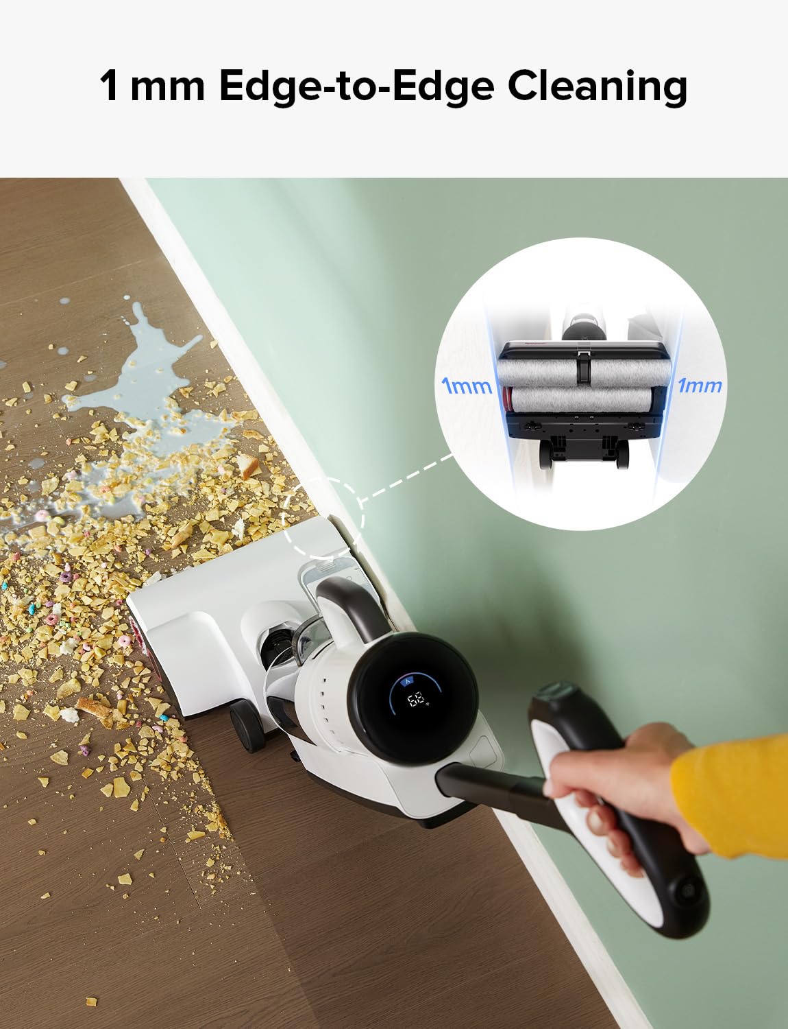 Roborock Dyad Pro Combo Wet Dry Vacuum Cleaner, 5 In 1 Cordless Vacuum For Multi Surface, 17000Pa Suction, Vanquish Wet And Dry