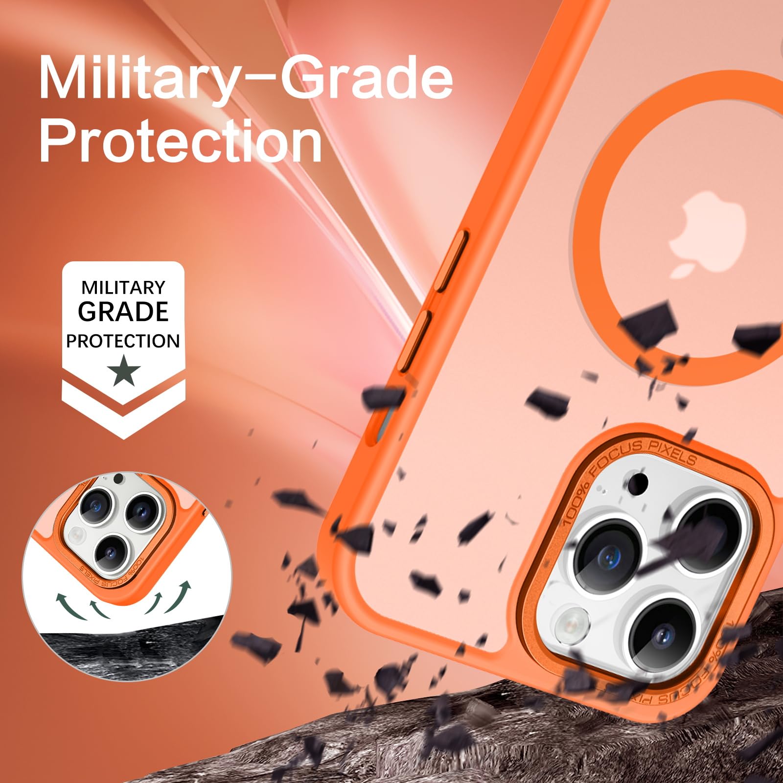 Bentoben Magnetic For Iphone 13 Pro Case [Compatible With Magsafe] Translucent Matte 13 Pro Phone Case Slim Thin Shockproof Wome