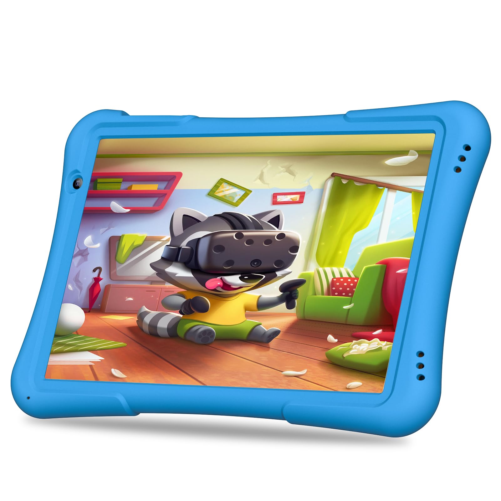 Pritom 10 Inch Kids Tablet Android 12 Tabletas 32Gb, Quad Core, 6000Mah, Large Hd Ips Display, Wifi 6, Dual Camera, Bluetooth, T