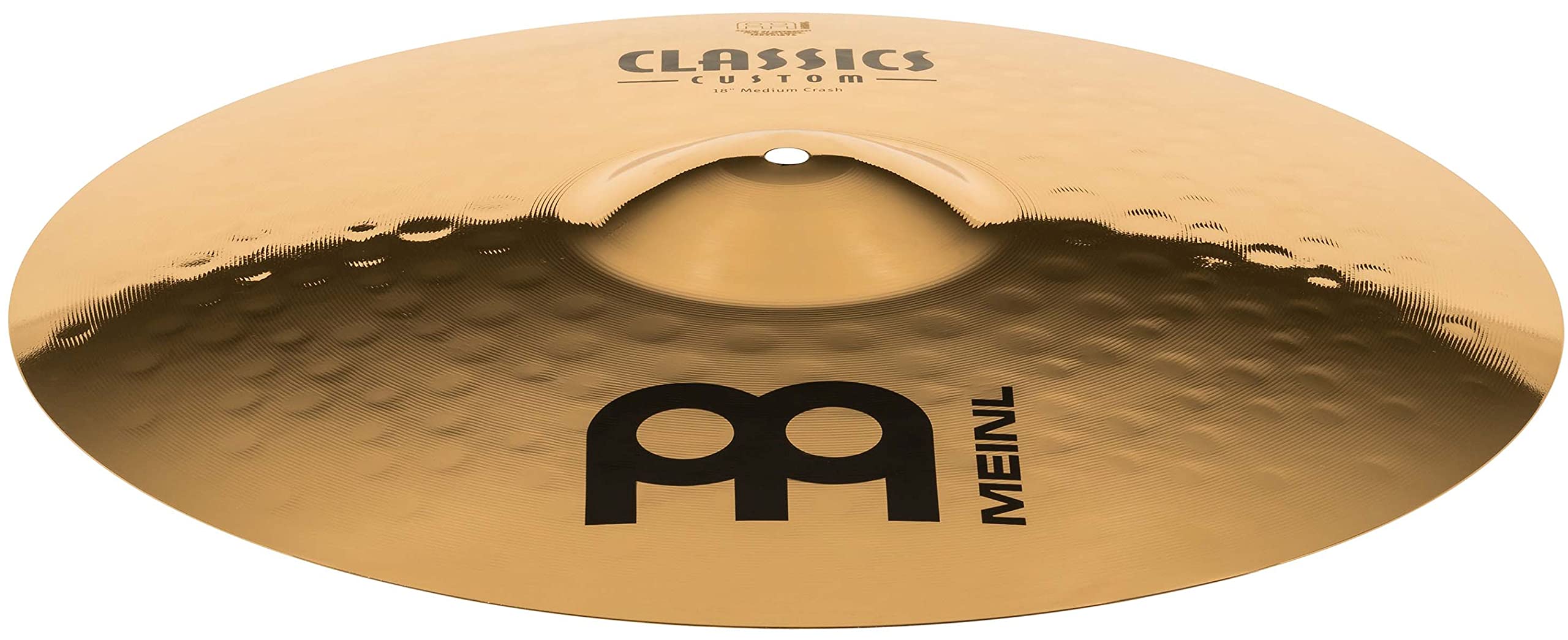 Meinl 18'' Medium Crash Cymbal   Classics Custom Brilliant   Made In Germany, 2 Year Warranty (Cc18Mc B)